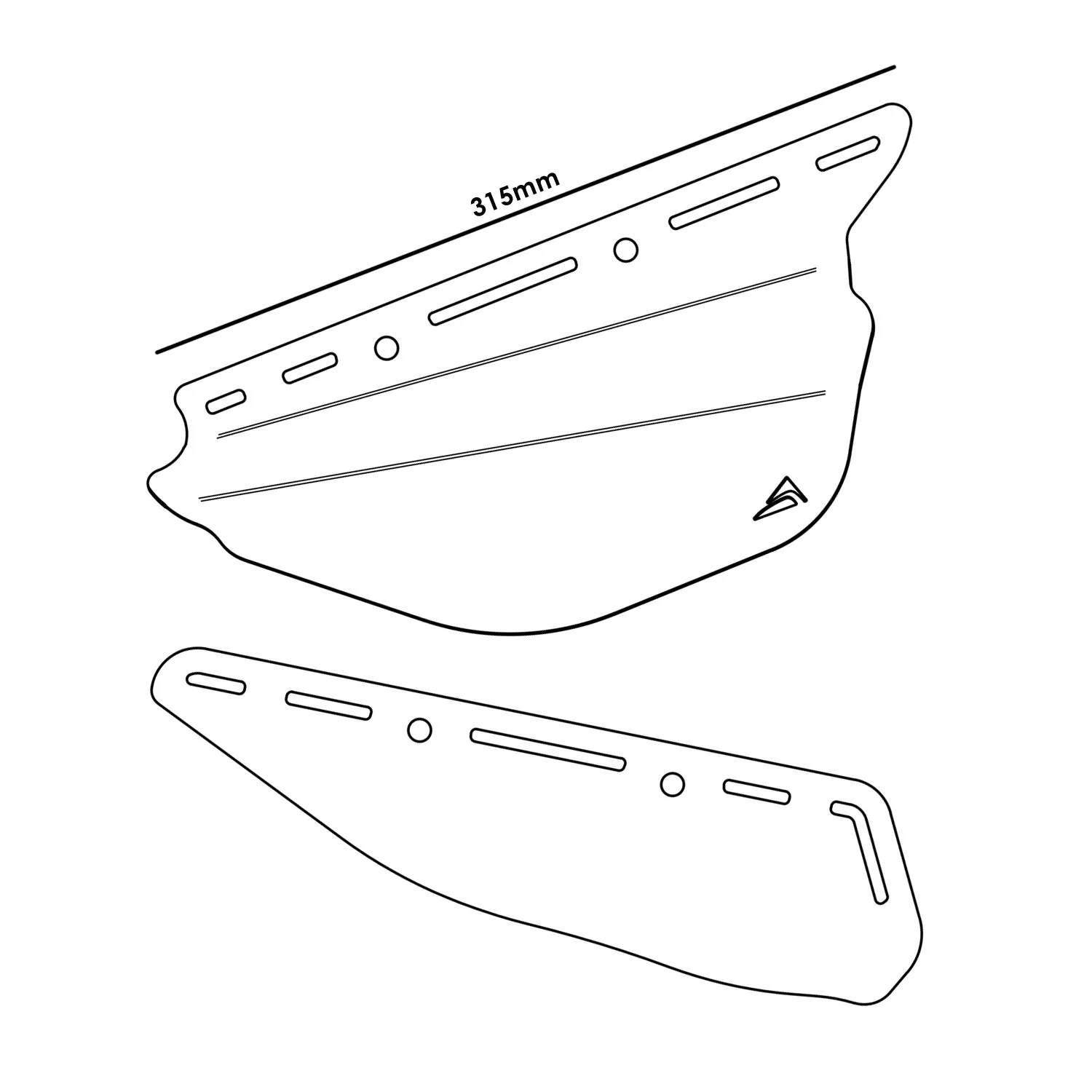Pyramid Infill Panels | Matte Black | Triumph Tiger 1200 Rally Explorer 2022>Current - Image 10