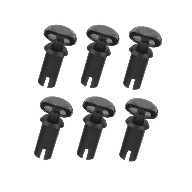 Pyramid Push Rivets Black Plastic