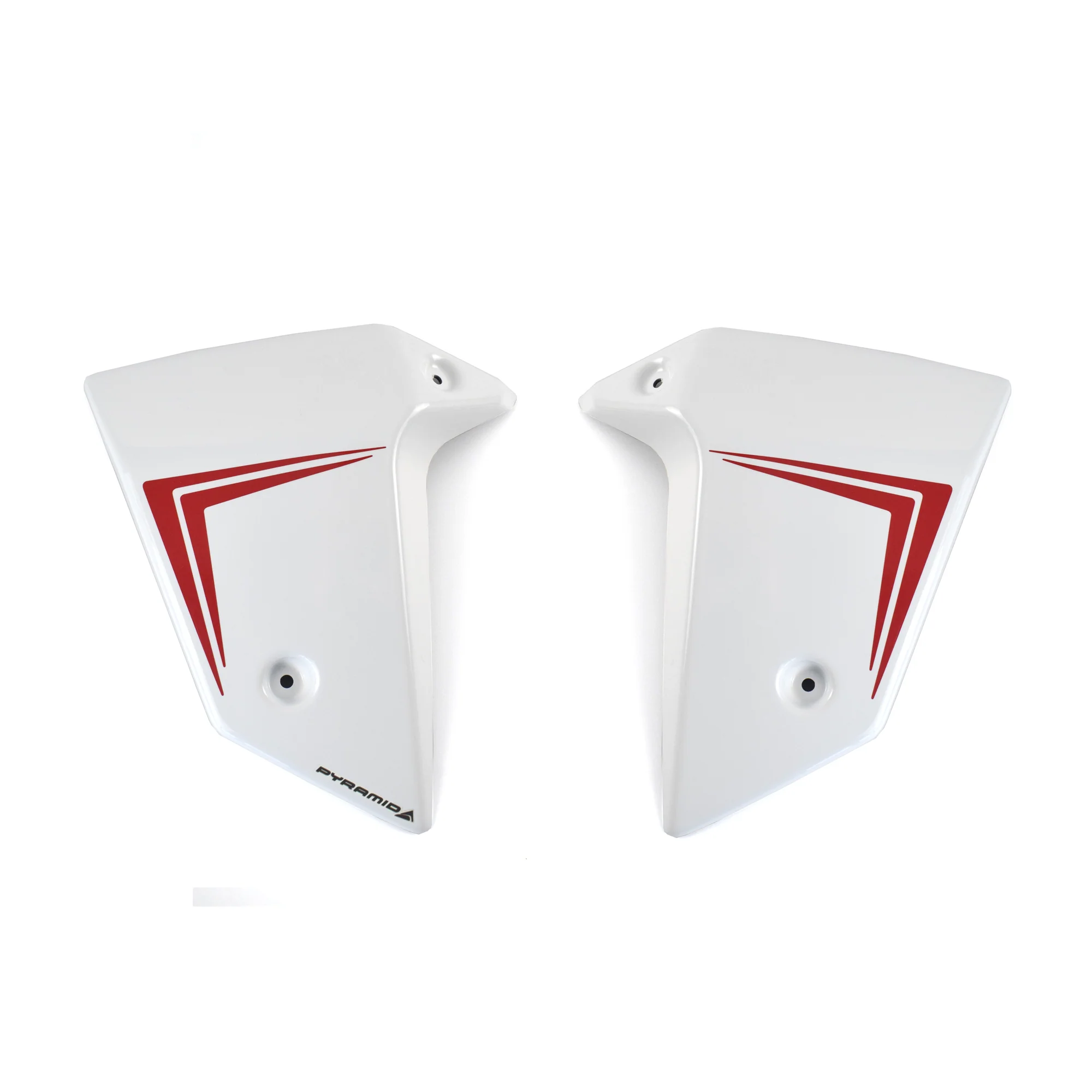 Pyramid Radiator Cheeks | Pearl Glare White | Honda CB750 Hornet 2022>2024