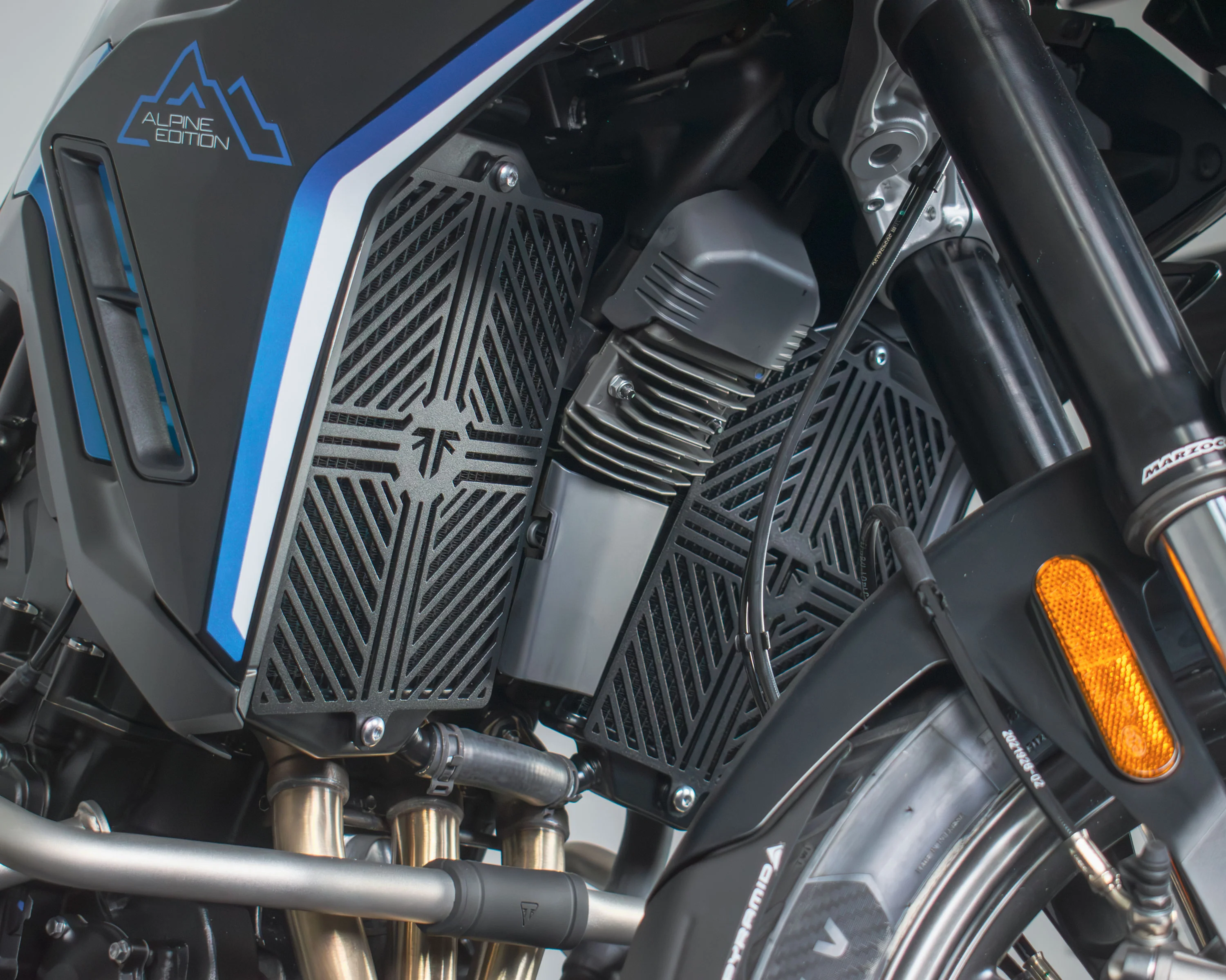 Pyramid Radiator Guards | Matte Black | Triumph Tiger 900 GT 2020>Current - Image 4