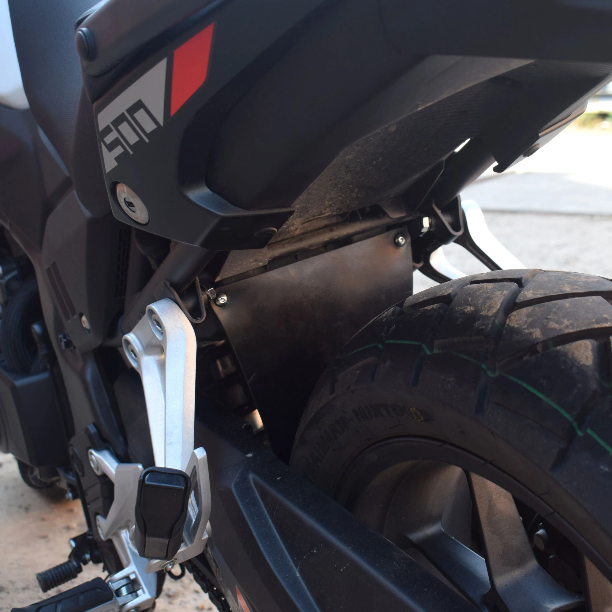 Pyramid Shock Shield | Black | Honda NX 500 2024>Current - Image 3