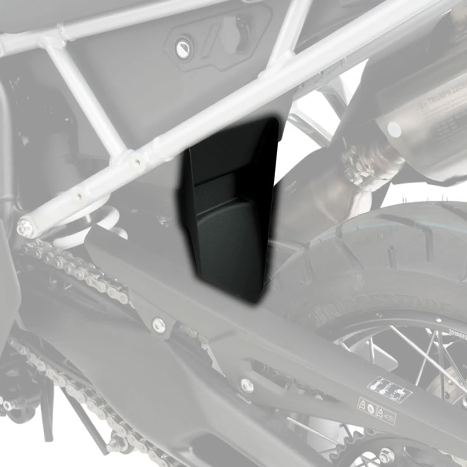 Pyramid Shock Shield | Matte Black | Triumph Tiger 900 2020>Current - Image 3