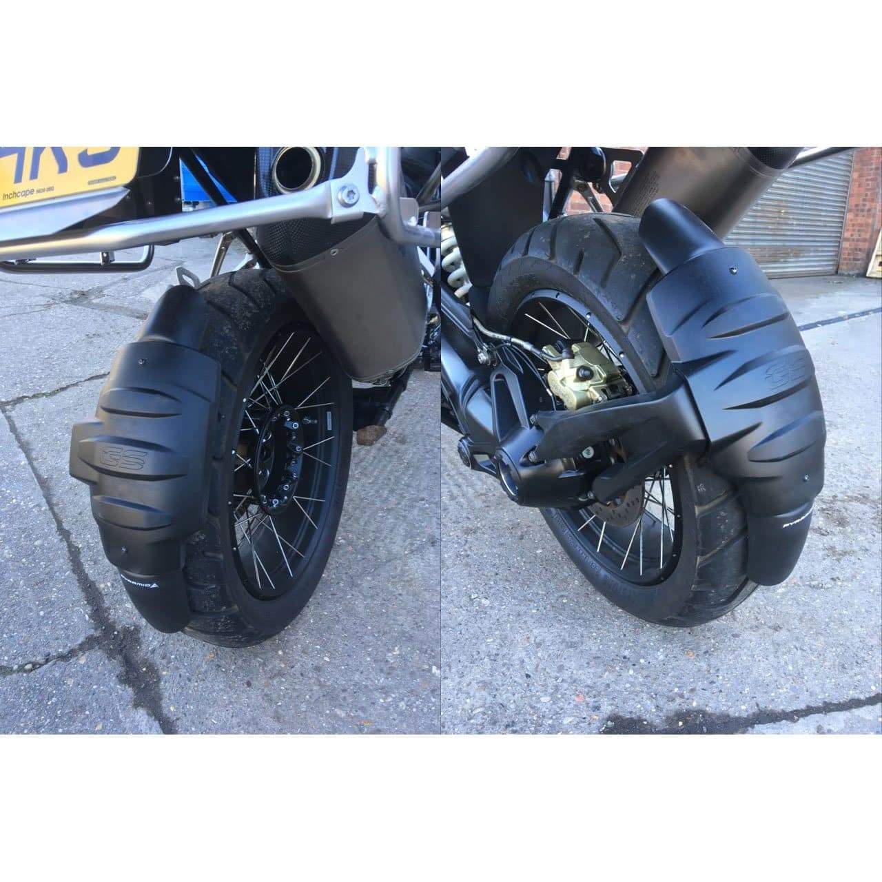 Pyramid Spray Guard Extension | Matte Black | BMW R 1200 GS Rallye/Exc 2013>2018 - Image 2