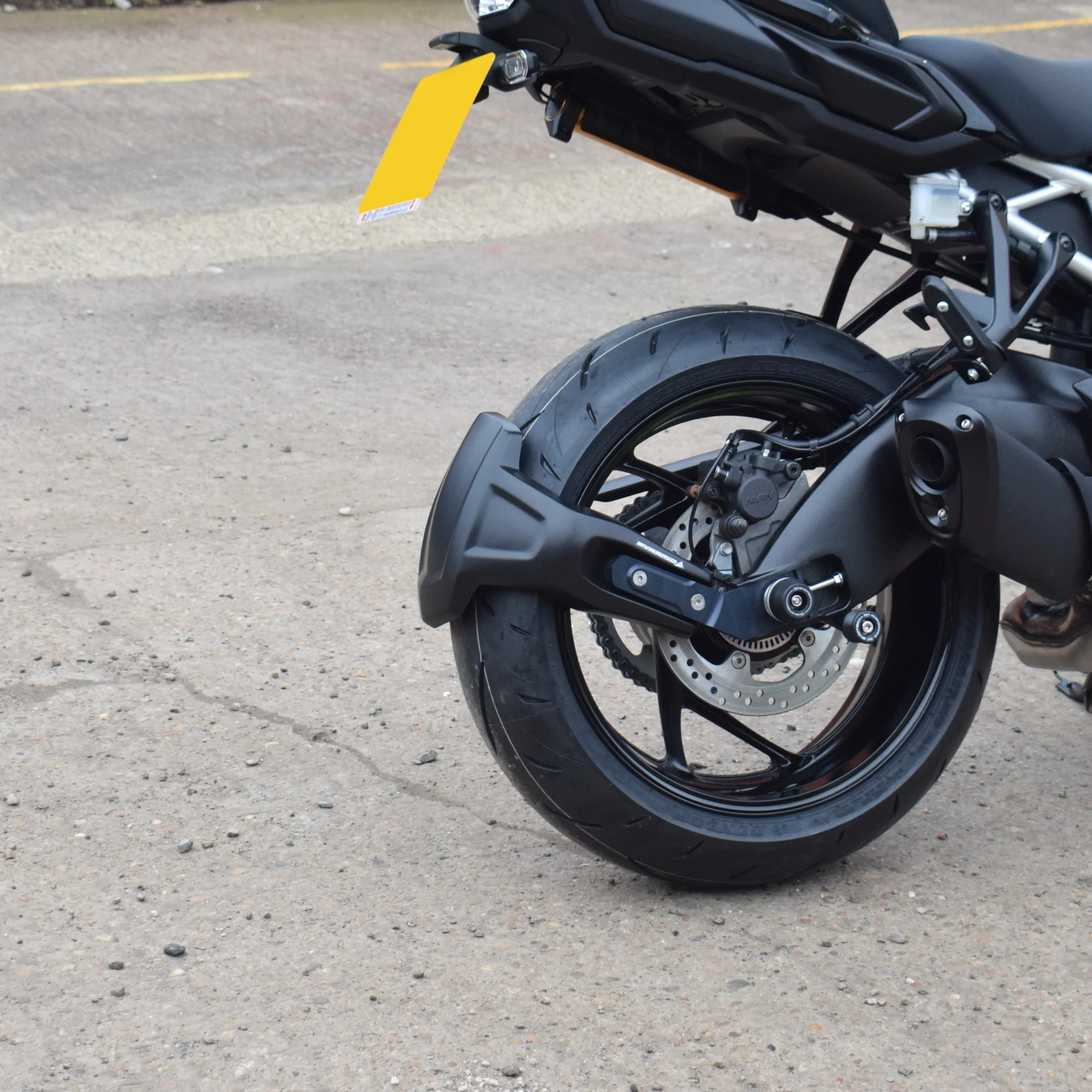 Pyramid Spray Guard | Gloss Black | Suzuki GSX-S1000GX 2024>Current - Image 3