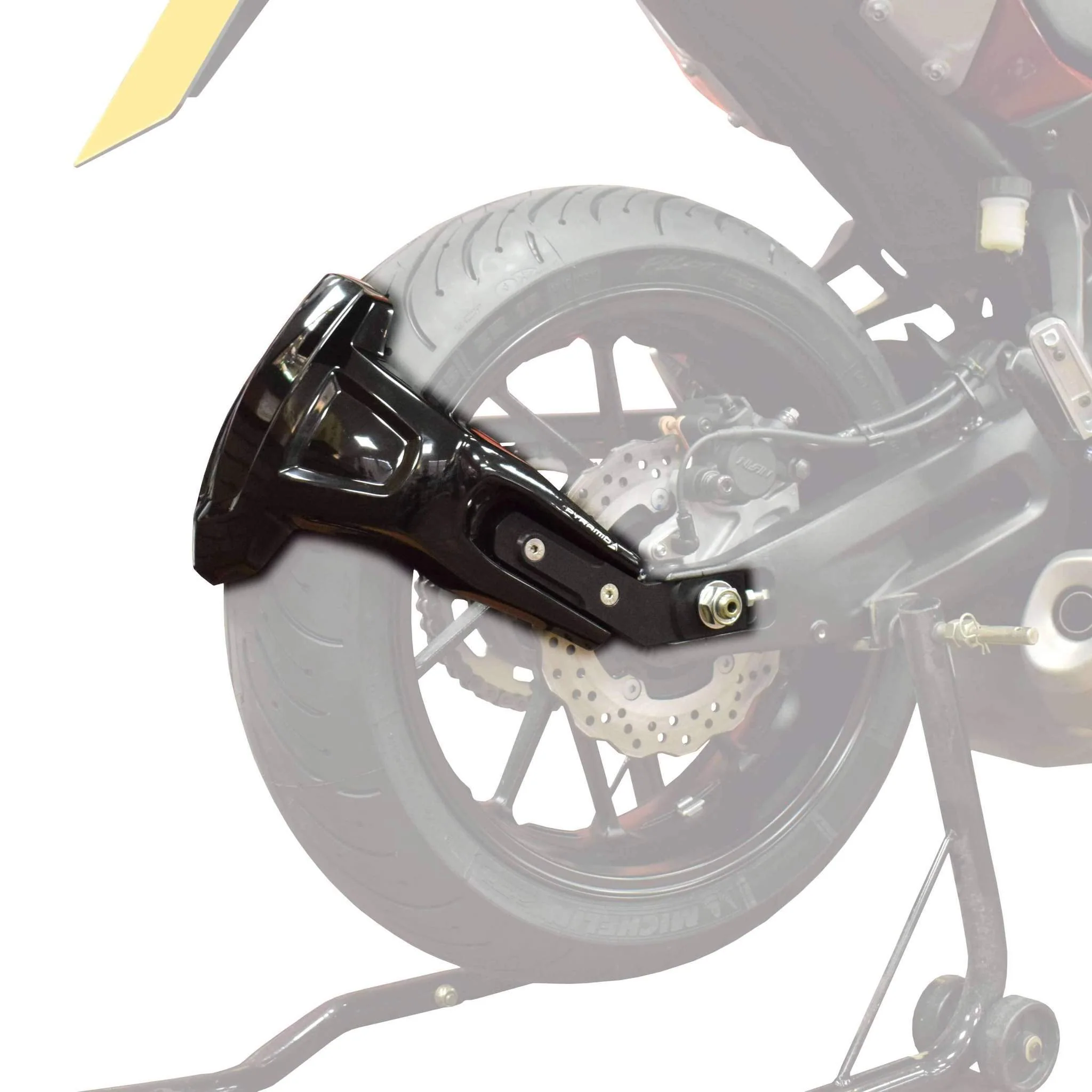 Pyramid Spray Guard | Gloss Black | Yamaha Tracer 7 2021>Current - Image 3