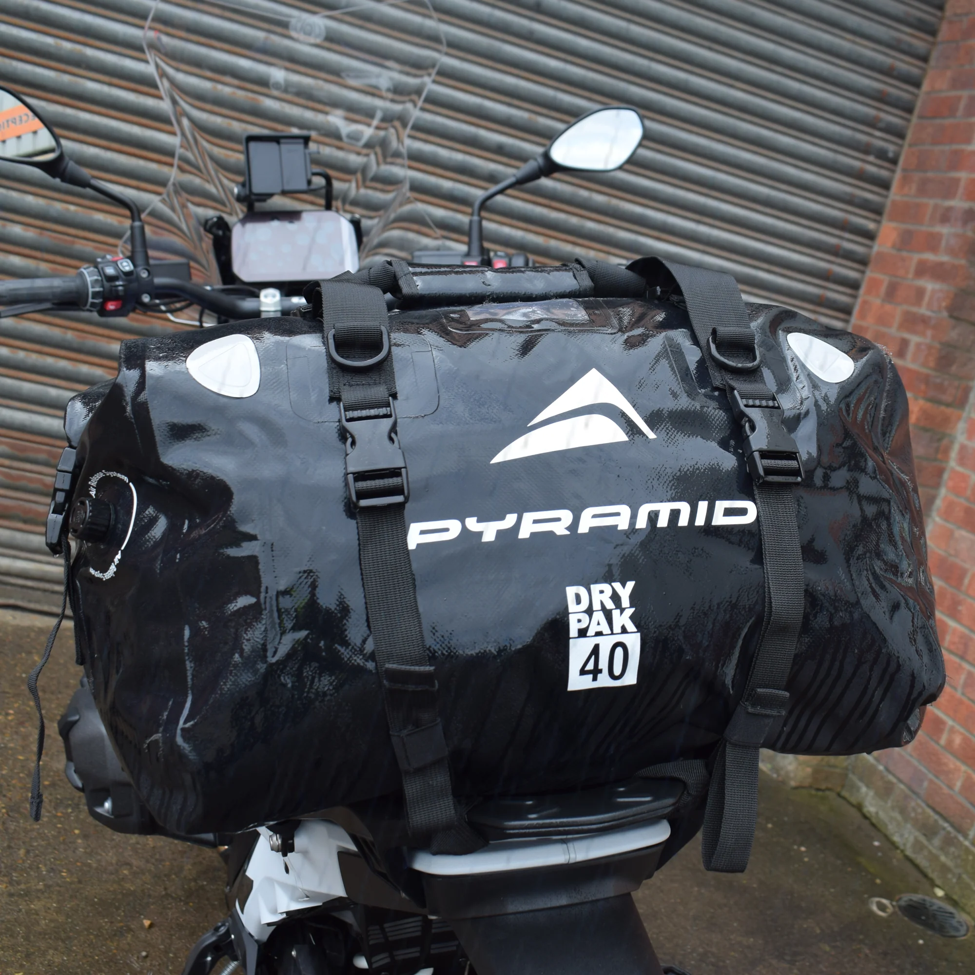 Pyramid Waterproof 20L Motorcycle Duffle Bag | Black - Image 8
