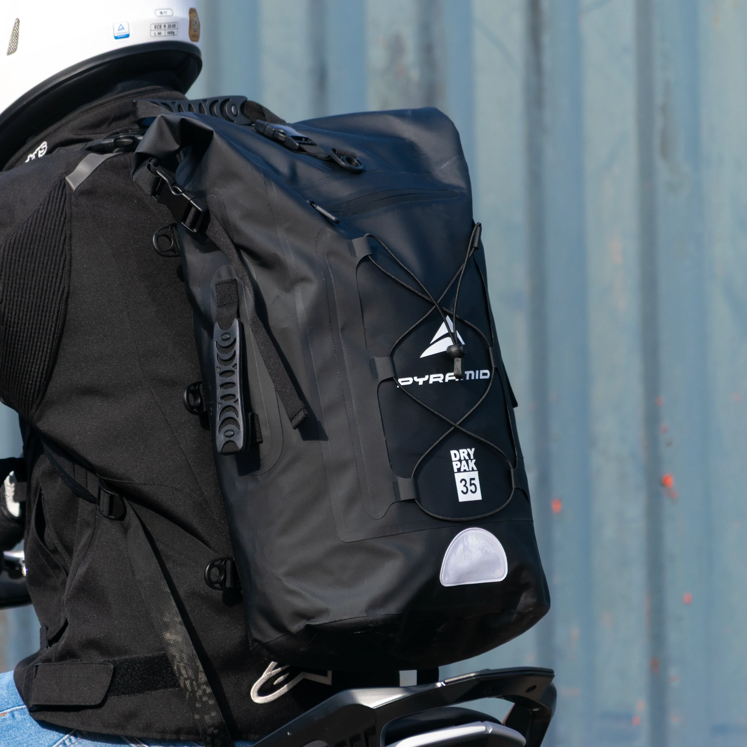 Pyramid Waterproof 35L Motorcycle Backpack | Black - Image 13