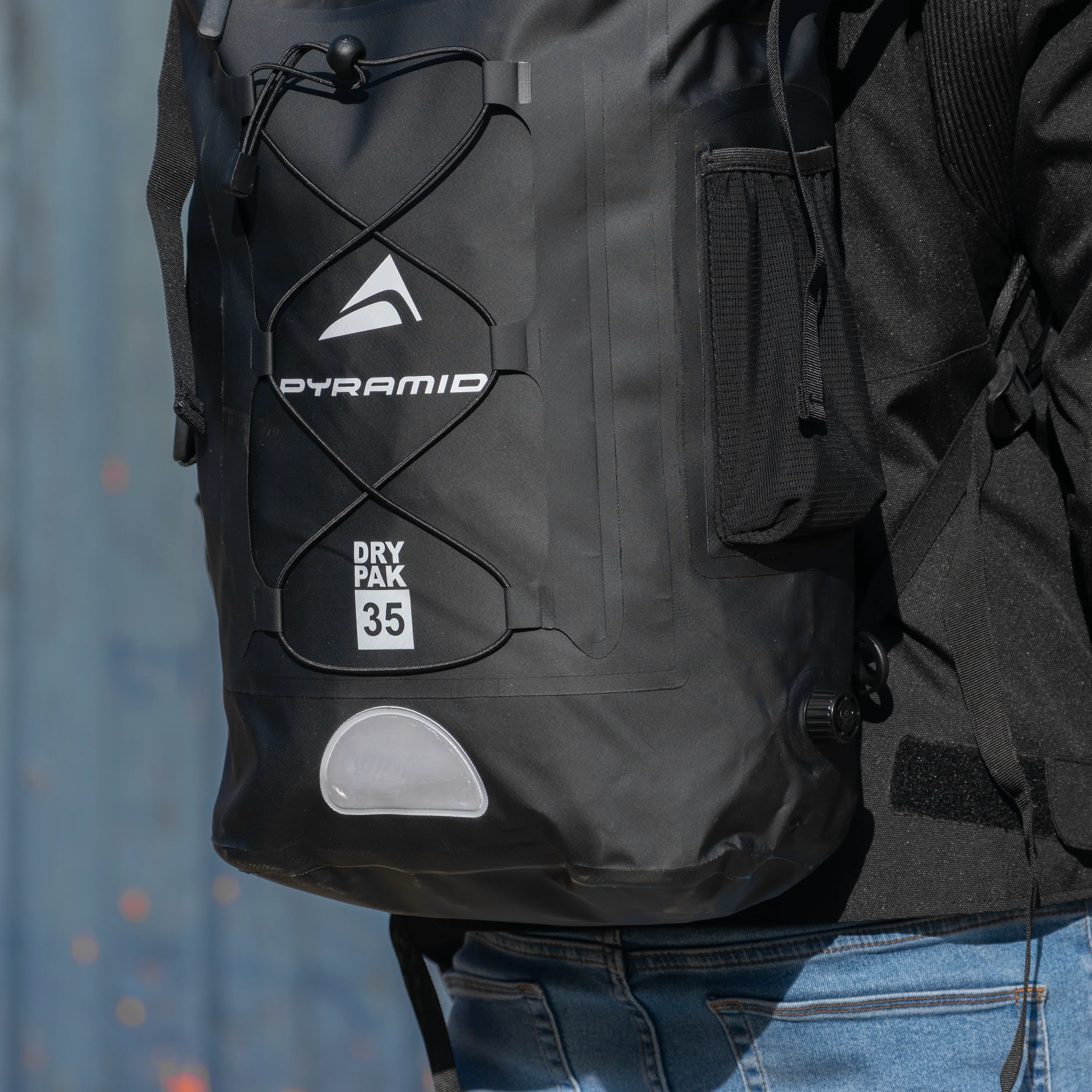 Pyramid Waterproof 35L Motorcycle Backpack | Black - Image 14