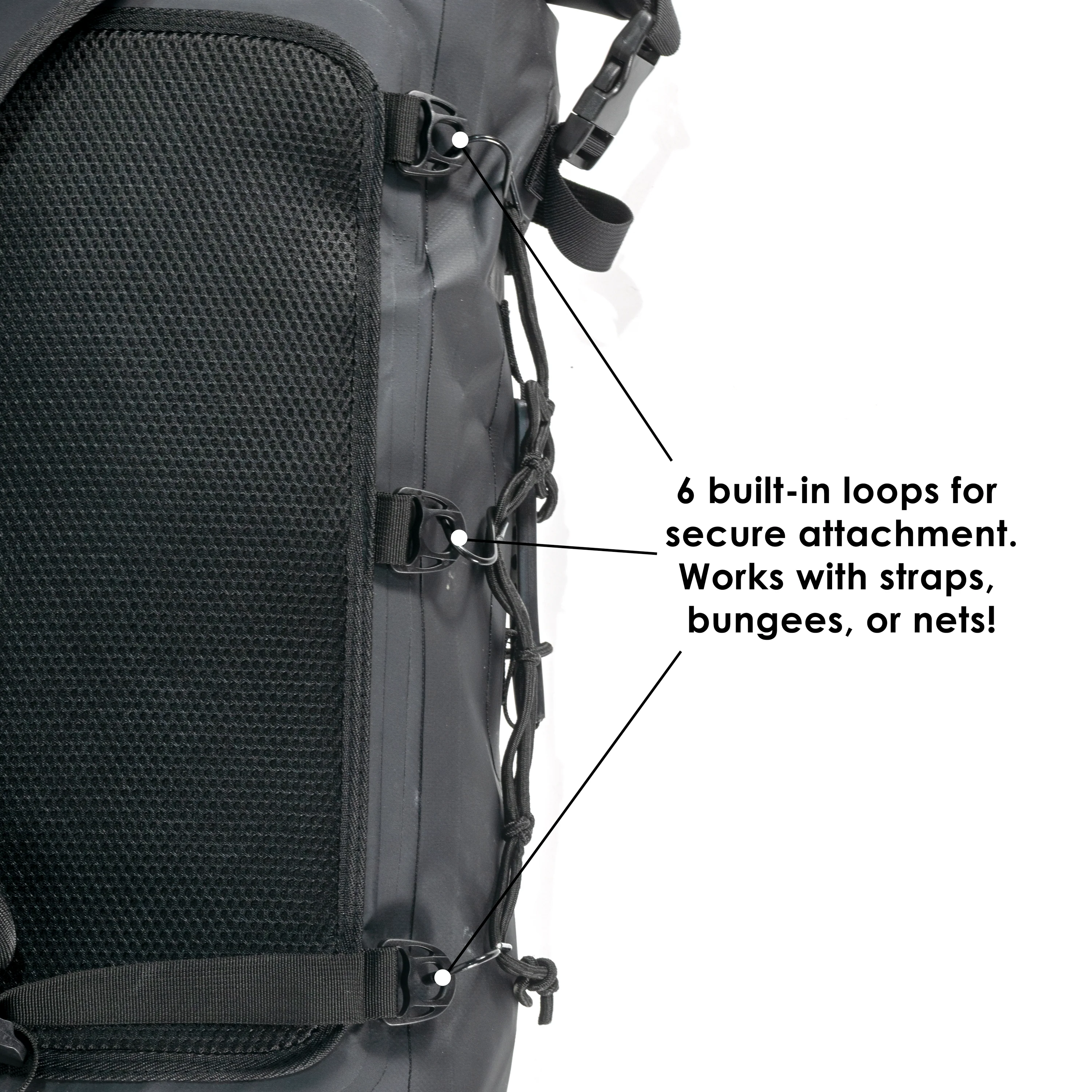Pyramid Waterproof 35L Motorcycle Backpack | Black - Image 6