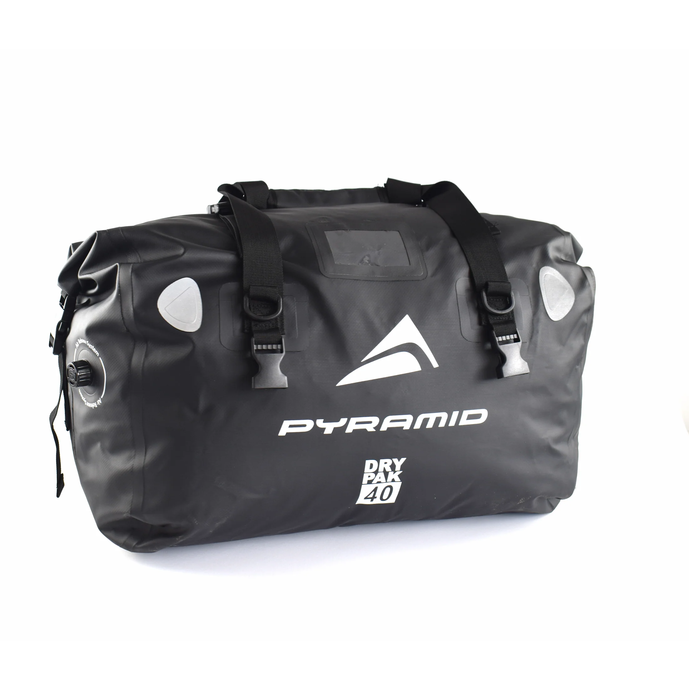 Pyramid Waterproof 40L Motorcycle Duffle Bag | Black - Image 15