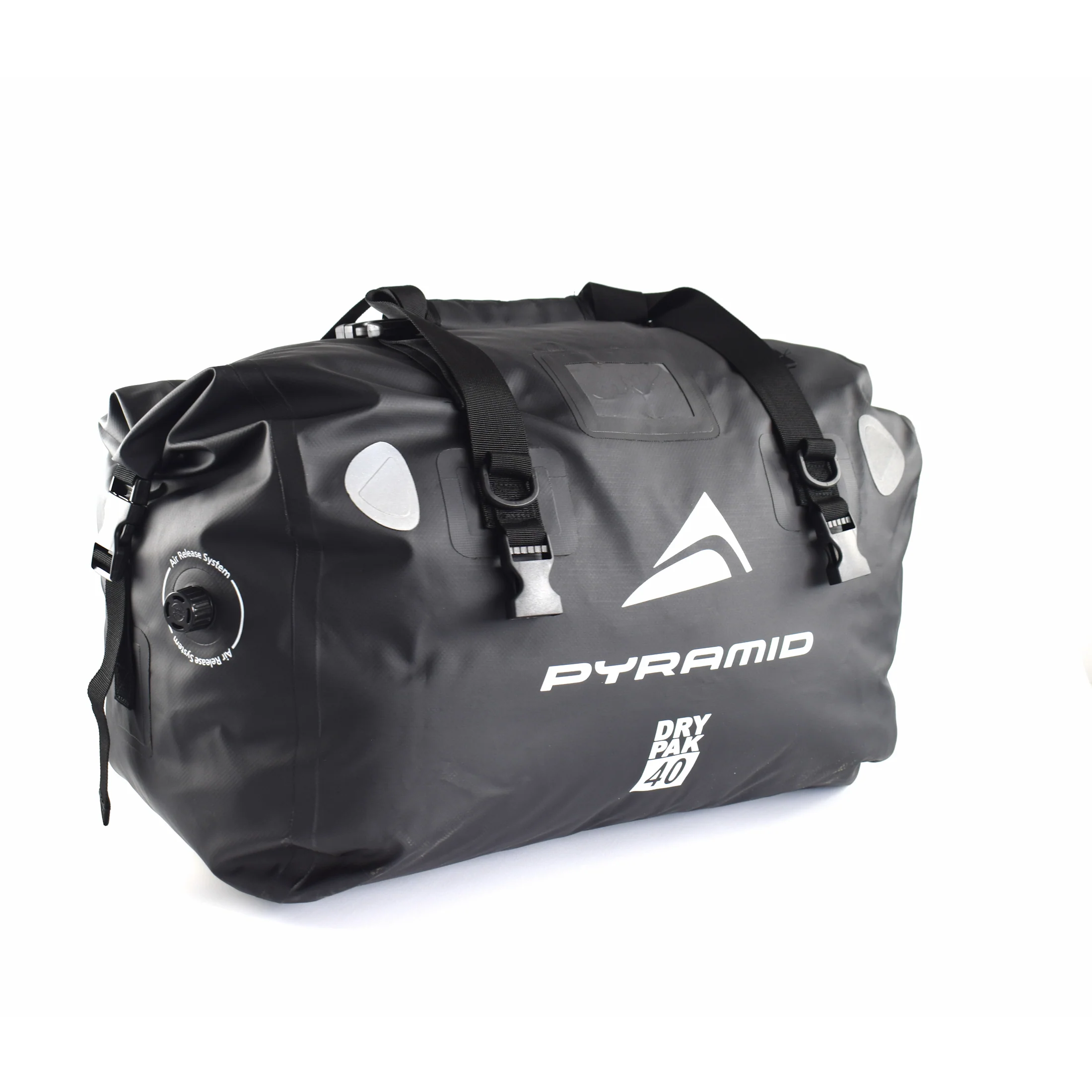 Pyramid Waterproof 40L Motorcycle Duffle Bag | Black - Image 16