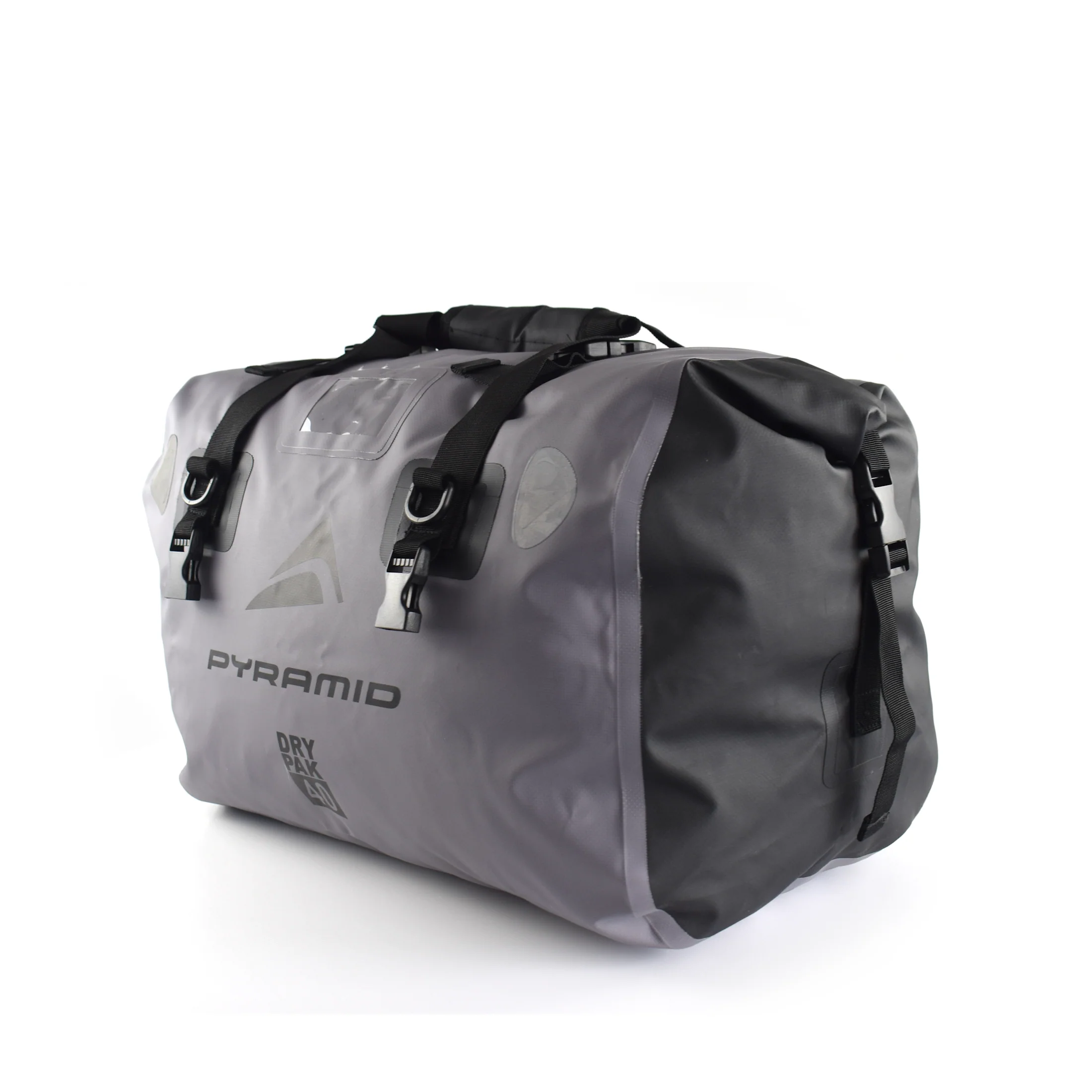 Pyramid Waterproof 40L Motorcycle Duffle Bag | Grey - Image 37