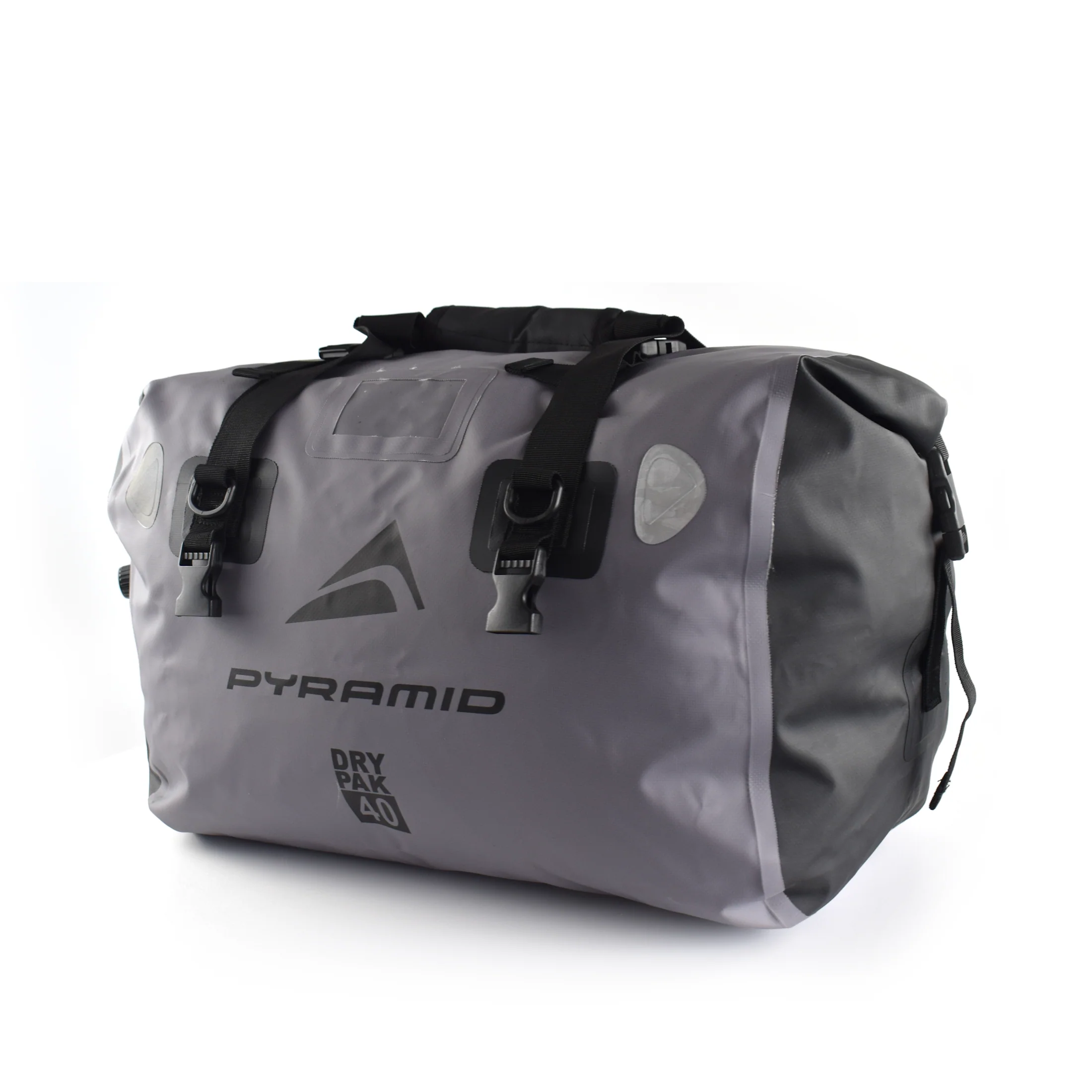 Pyramid Waterproof 40L Motorcycle Duffle Bag | Grey - Image 38