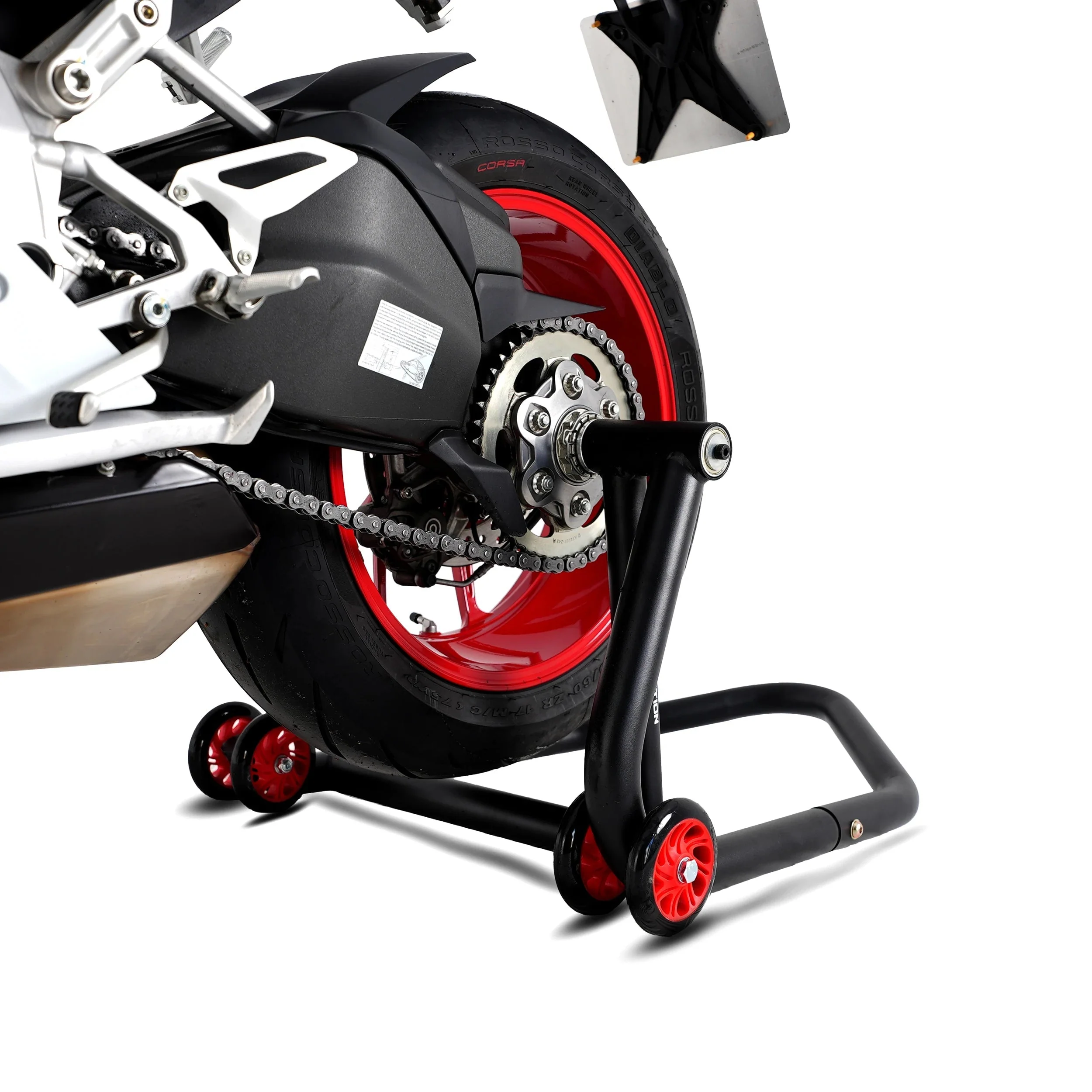 R&G Workshop Paddock Stand - Single Sided Swingarm Left (NO PIN)