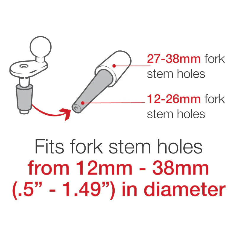 RAM® Motorcycle Fork Stem Ball Base - Image 7
