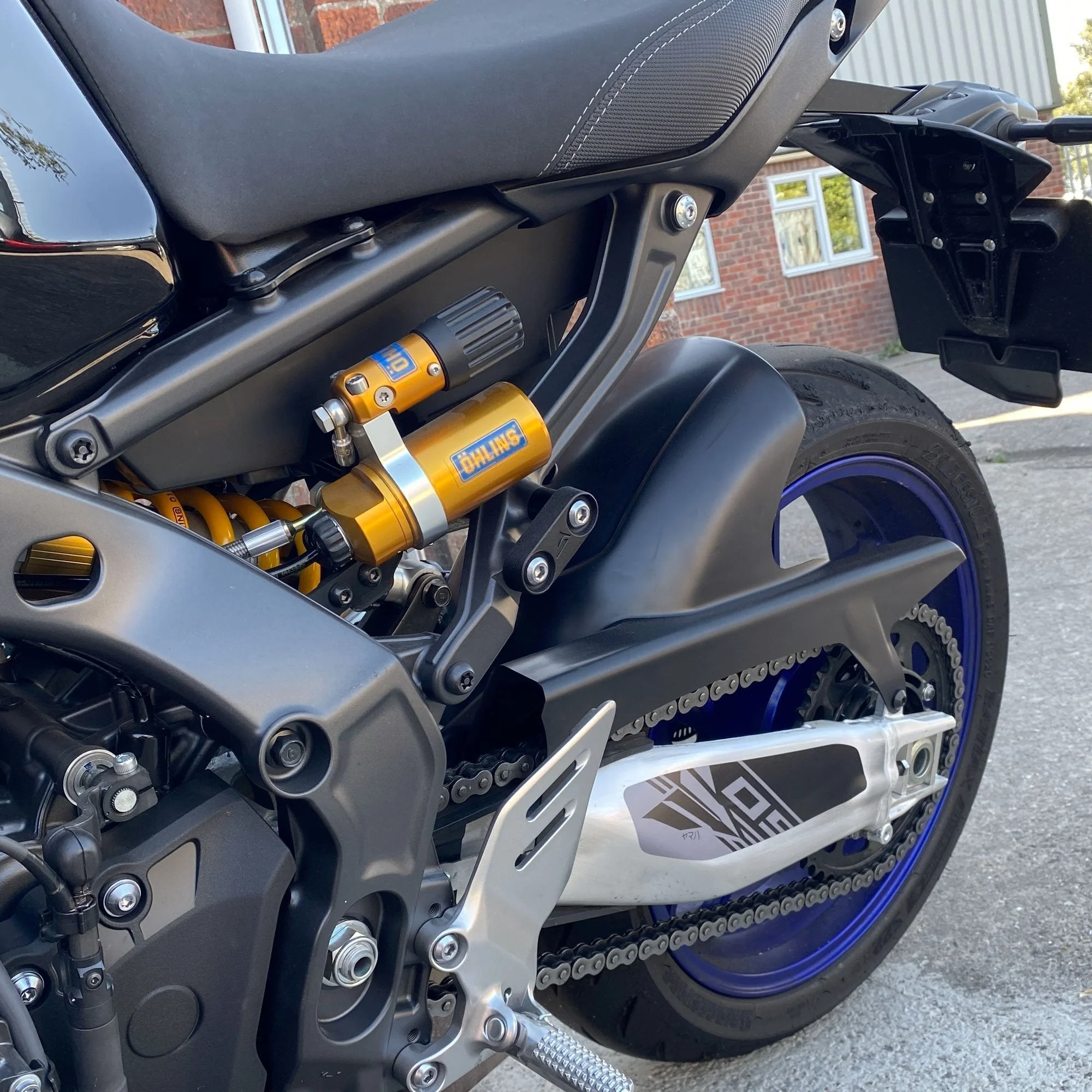 Pyramid Rear Peg Delete Kit | Matte Black | Yamaha MT-09 SP 2021>2023 - Image 5