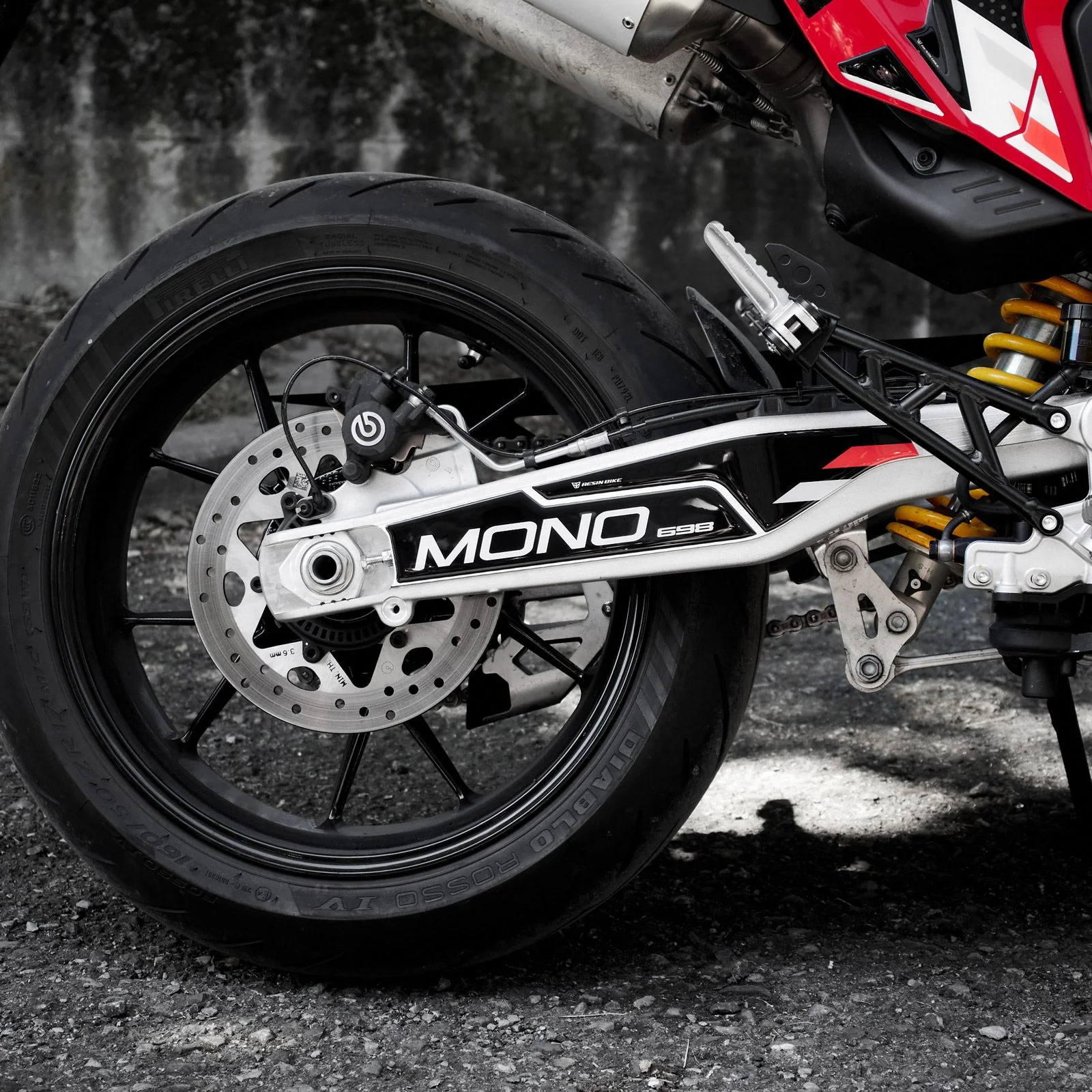 Resin Bike 3D Motorcycle Stickers - Swing Arm | Ducati Hypermotard 698 Mono 2024>2025 - Image 2