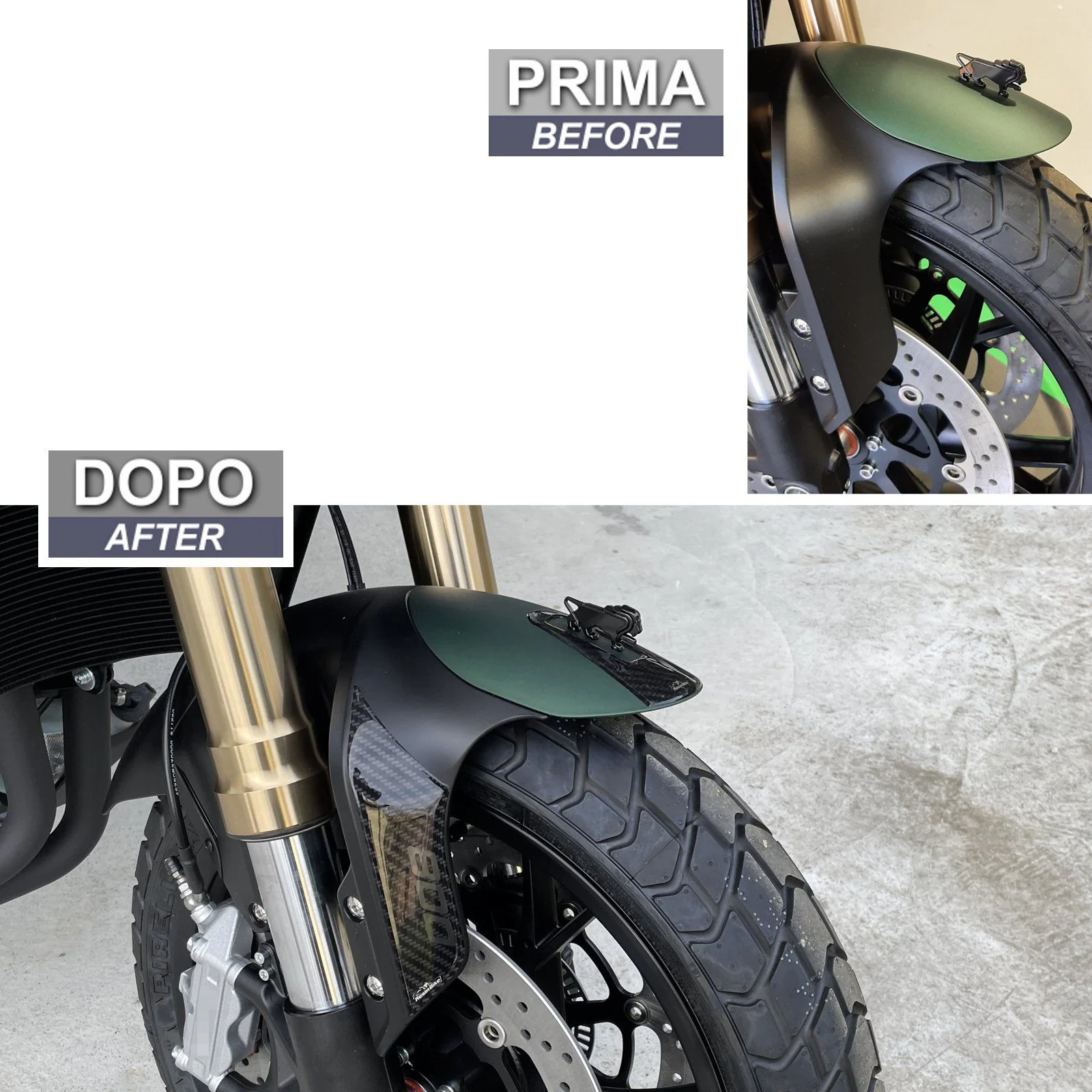 Resin Bike 3D Motorcycle Stickers - Front Fender | Benelli Leoncino 800/Trail 2022>2025 - Image 3