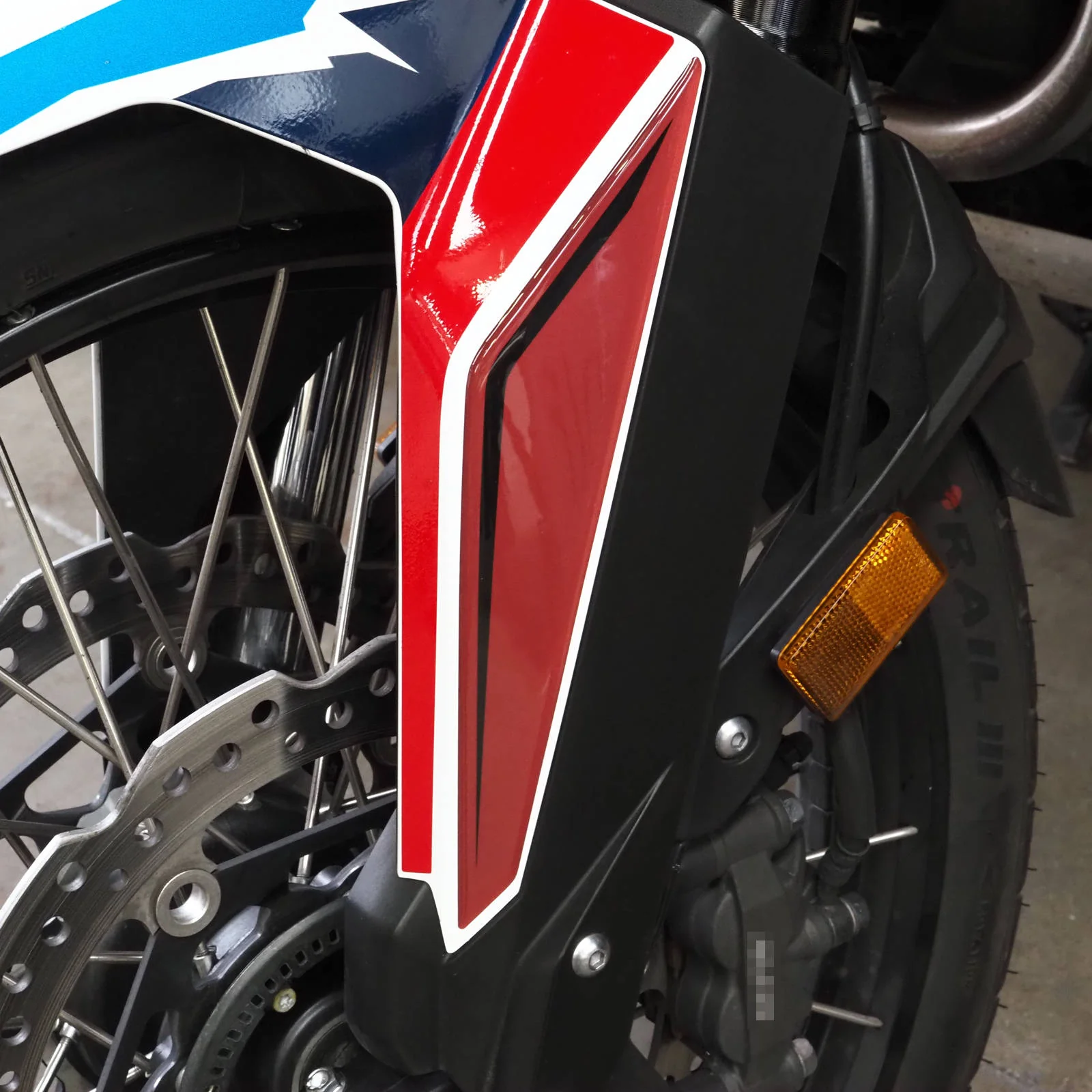 Resin Bike 3D Motorcycle Stickers - Front Fender | Honda CRF 1100 L Africa Twin 2022>2025 - Image 6