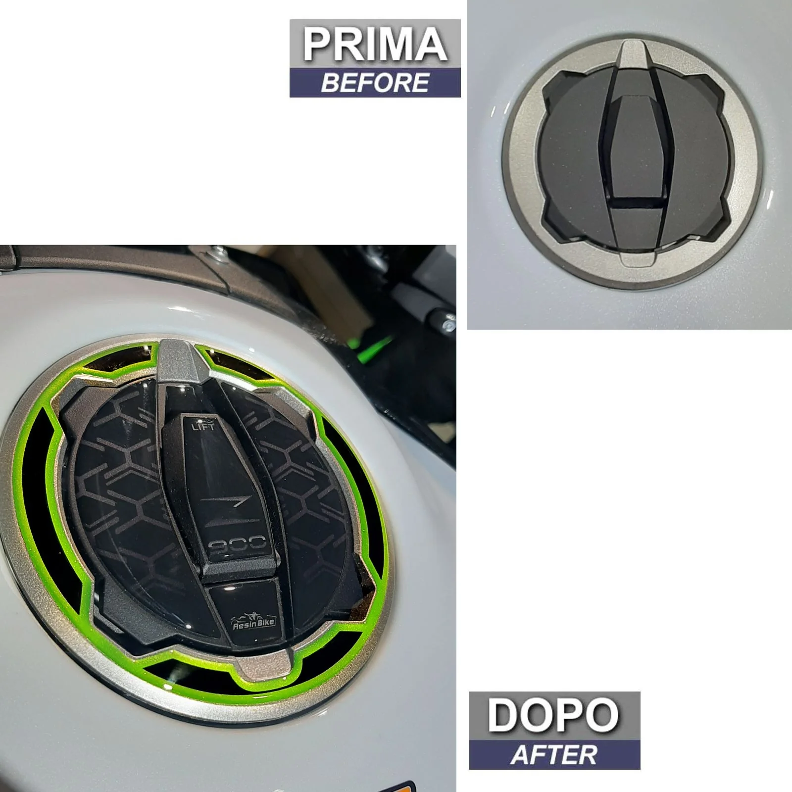 Resin Bike 3D Motorcycle Stickers - Fuel Cap | Kawasaki Z 900 2021>2024 - Image 3