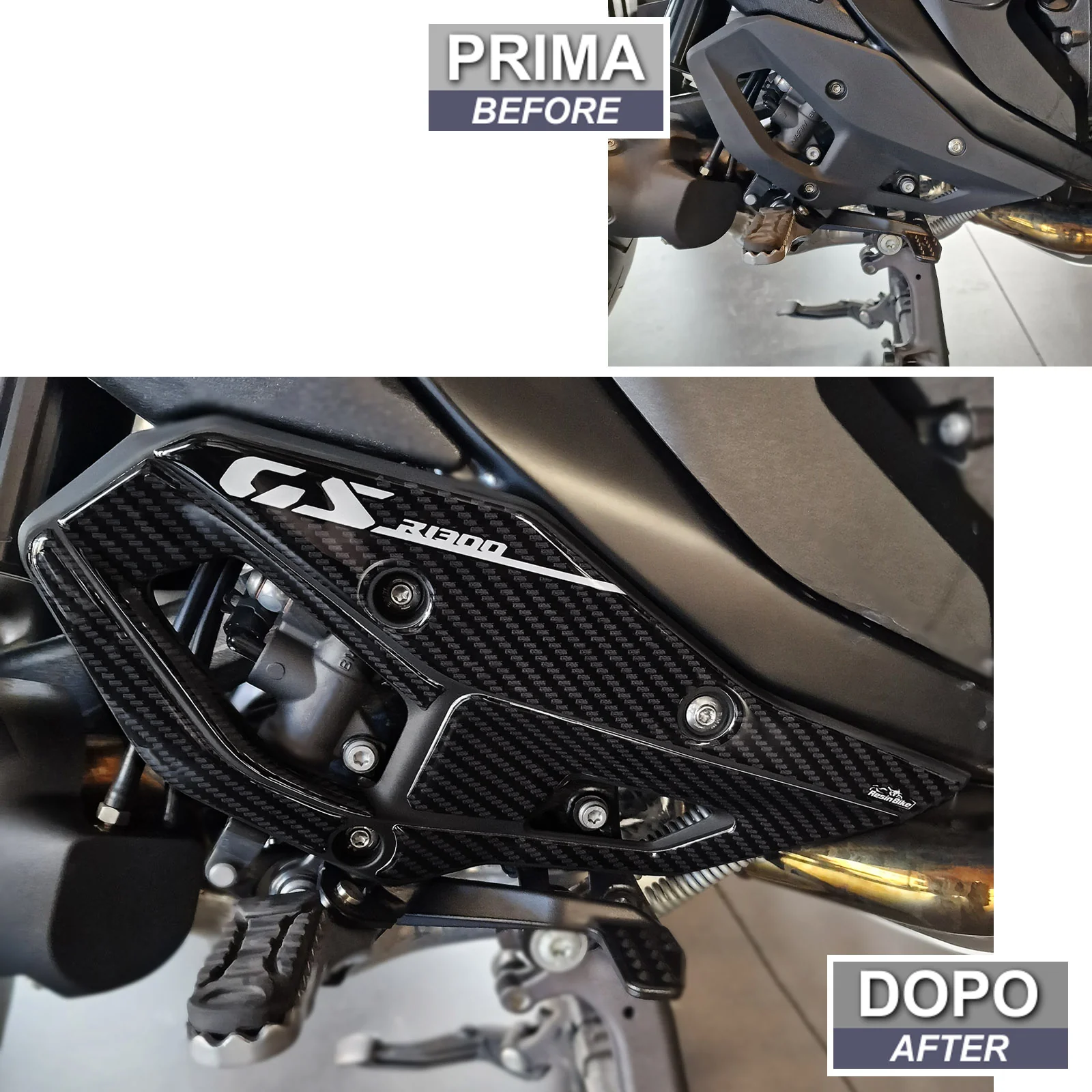 Resin Bike 3D Motorcycle Stickers - Heel Pads | BMW R 1300 GS 2023>2025 - Image 3