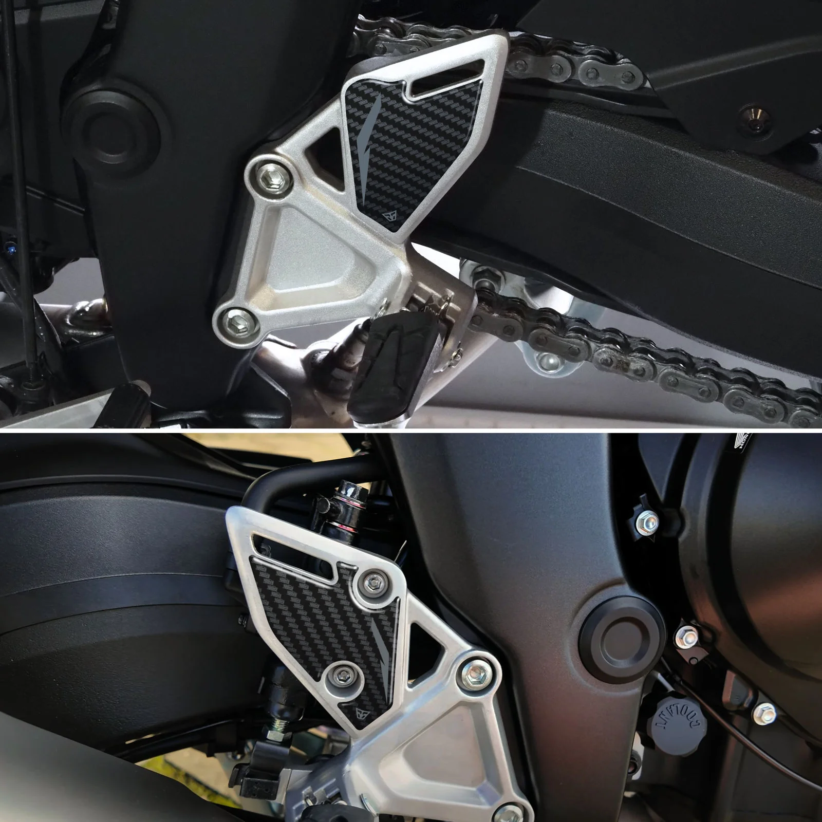 Resin Bike 3D Motorcycle Stickers - Heel Pads | Honda CB1000 Hornet 2025>Current - Image 2