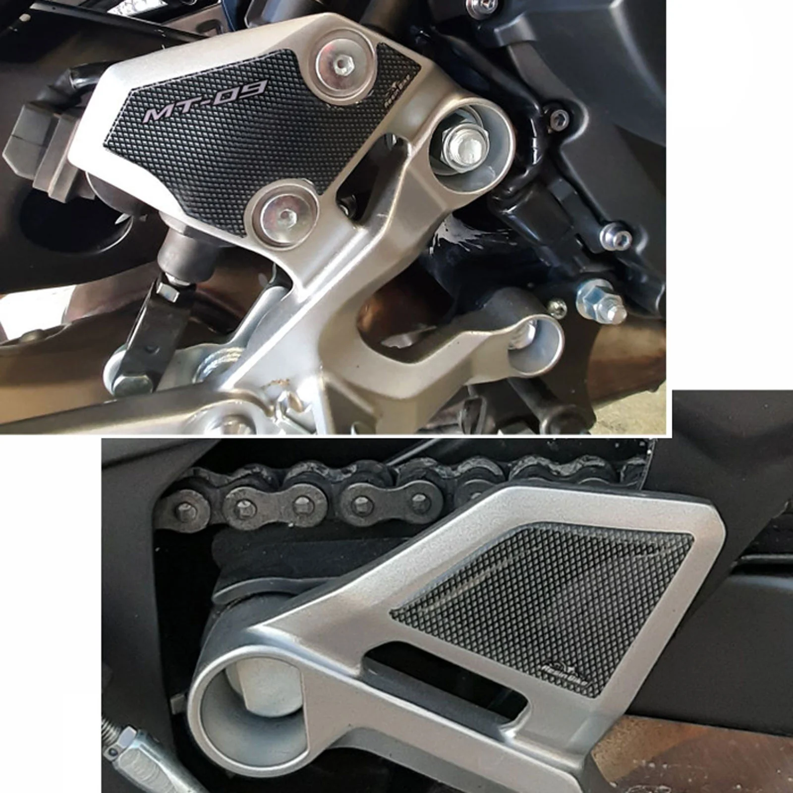 Resin Bike 3D Motorcycle Stickers - Heel Pads | Yamaha MT-09 2016>Current - Image 2