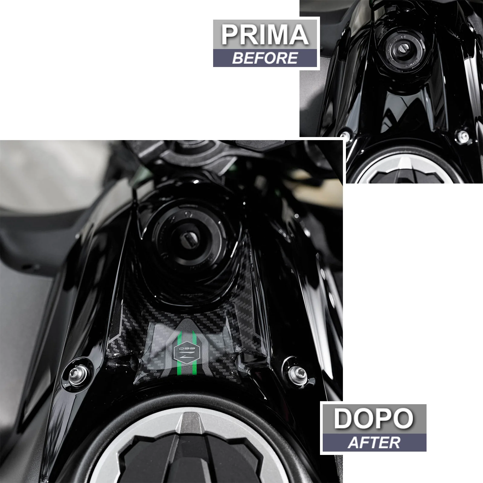Resin Bike 3D Motorcycle Stickers - Key Area | Kawasaki Z 650 2020>2025 - Image 3