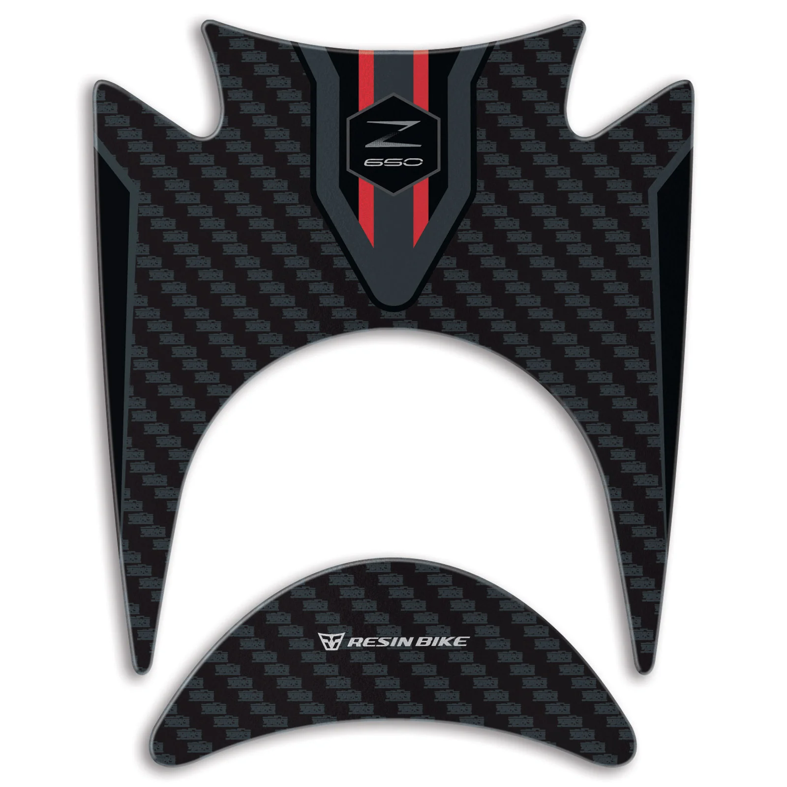 Resin Bike 3D Motorcycle Stickers - Key Area | Kawasaki Z 650 2021>2025