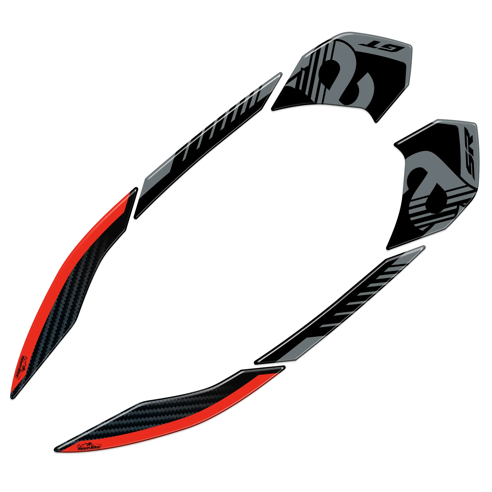 Resin Bike 3D Motorcycle Stickers - Passenger Handles | Aprilia SR 125/200 2022>2025
