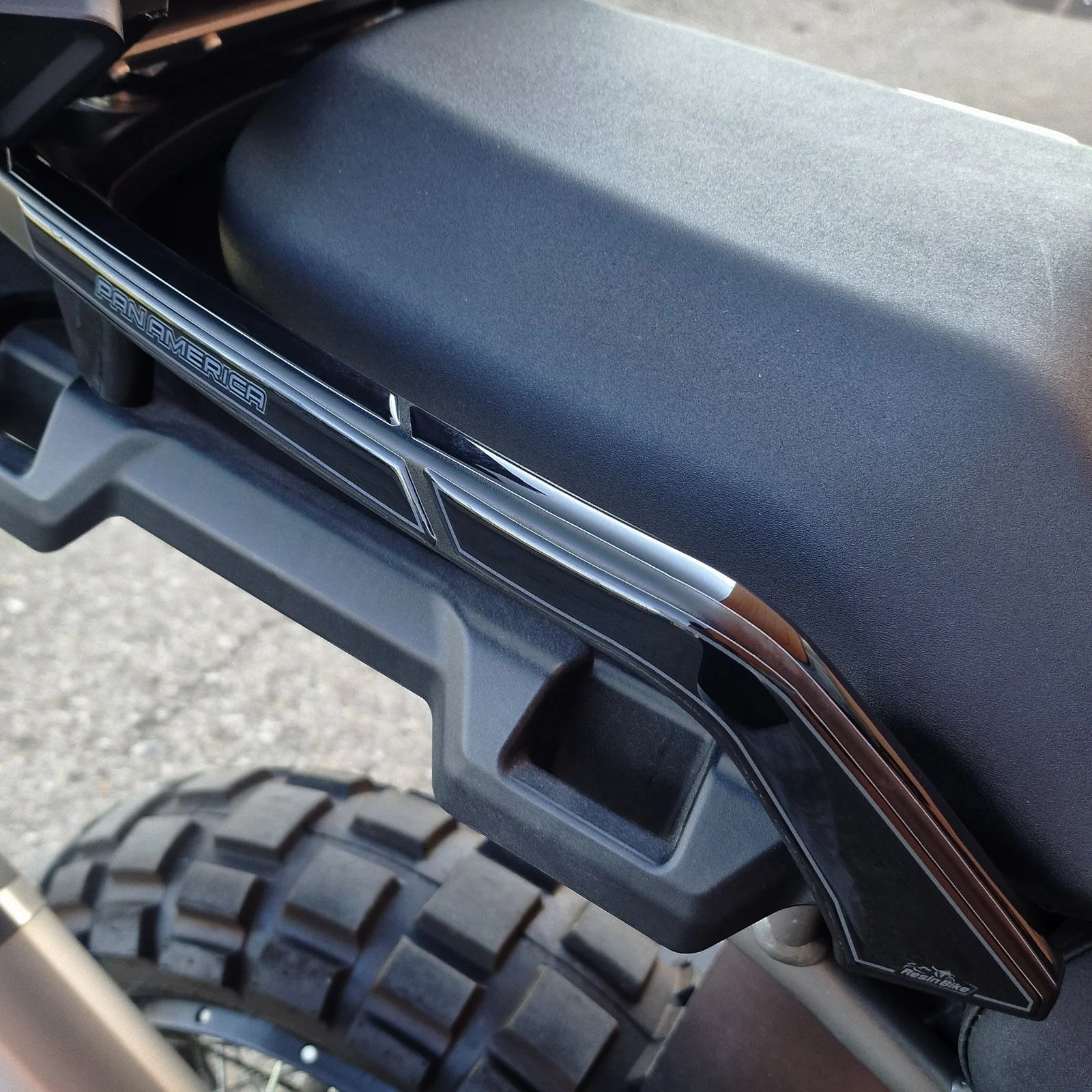 Resin Bike 3D Motorcycle Stickers - Passenger Handles | Harley Davidson Pan America 1250 2020>2025 - Image 2