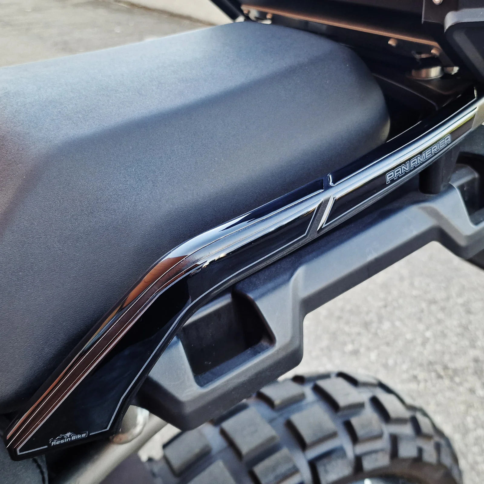 Resin Bike 3D Motorcycle Stickers - Passenger Handles | Harley Davidson Pan America 1250 2020>2025 - Image 4