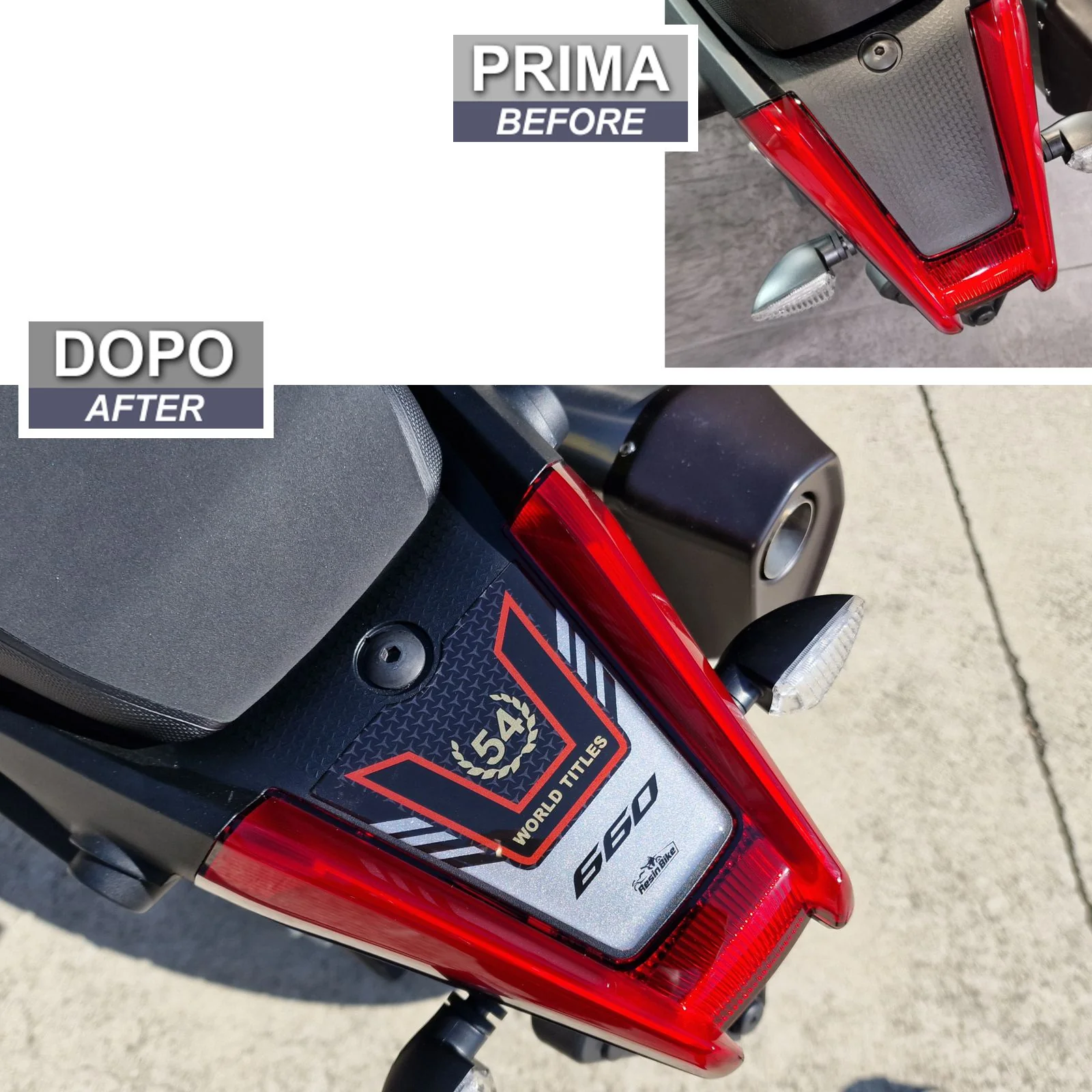 Resin Bike 3D Motorcycle Stickers - Tail Section | Aprilia Tuareg 660 2022>2025 - Image 3