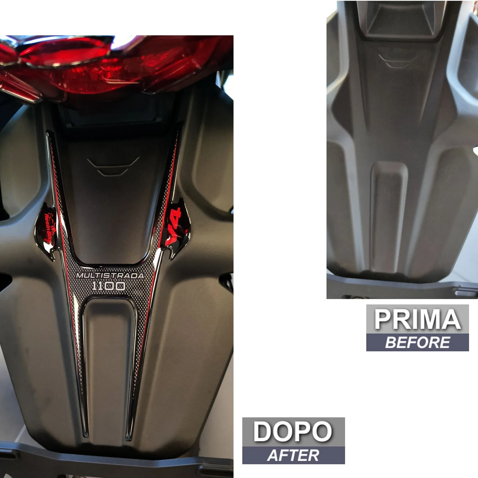 Resin Bike 3D Motorcycle Stickers - Tail Section | Ducati Multistrada V4 1100 2021>2023 - Image 3