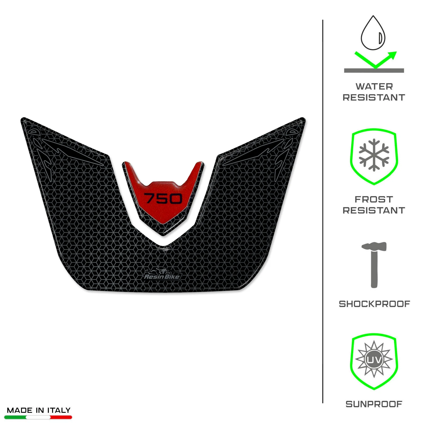 Resin Bike 3D Motorcycle Stickers - Tail Section | Honda CB750 Hornet 2023>2025 - Image 7