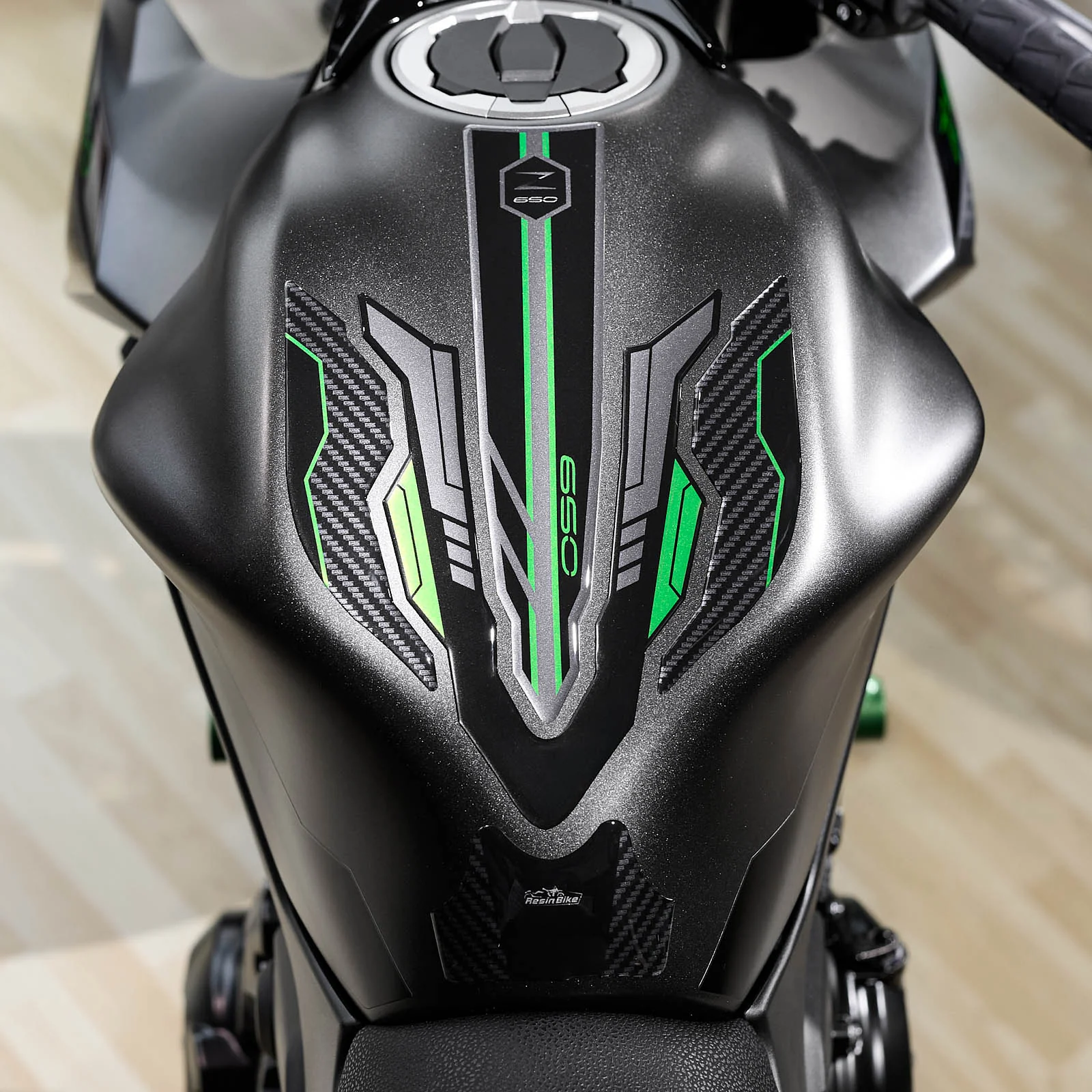 Resin Bike 3D Motorcycle Stickers - Tank Kit | Kawasaki Z 650 2020>2025 - Image 6