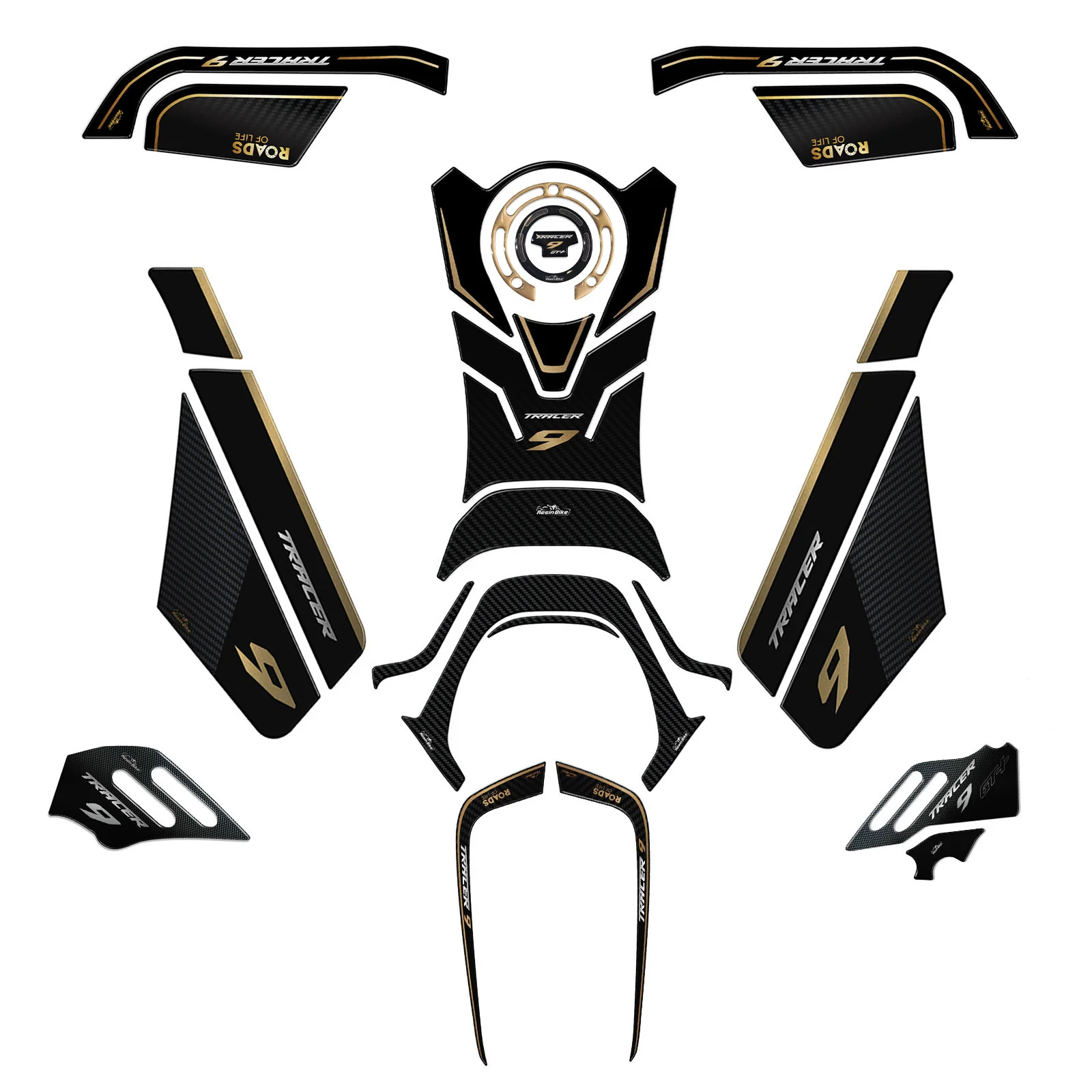 Resin Bike 3D Motorcycle Stickers - Tank Kit | Yamaha Tracer 9 GT+ 2023>2024