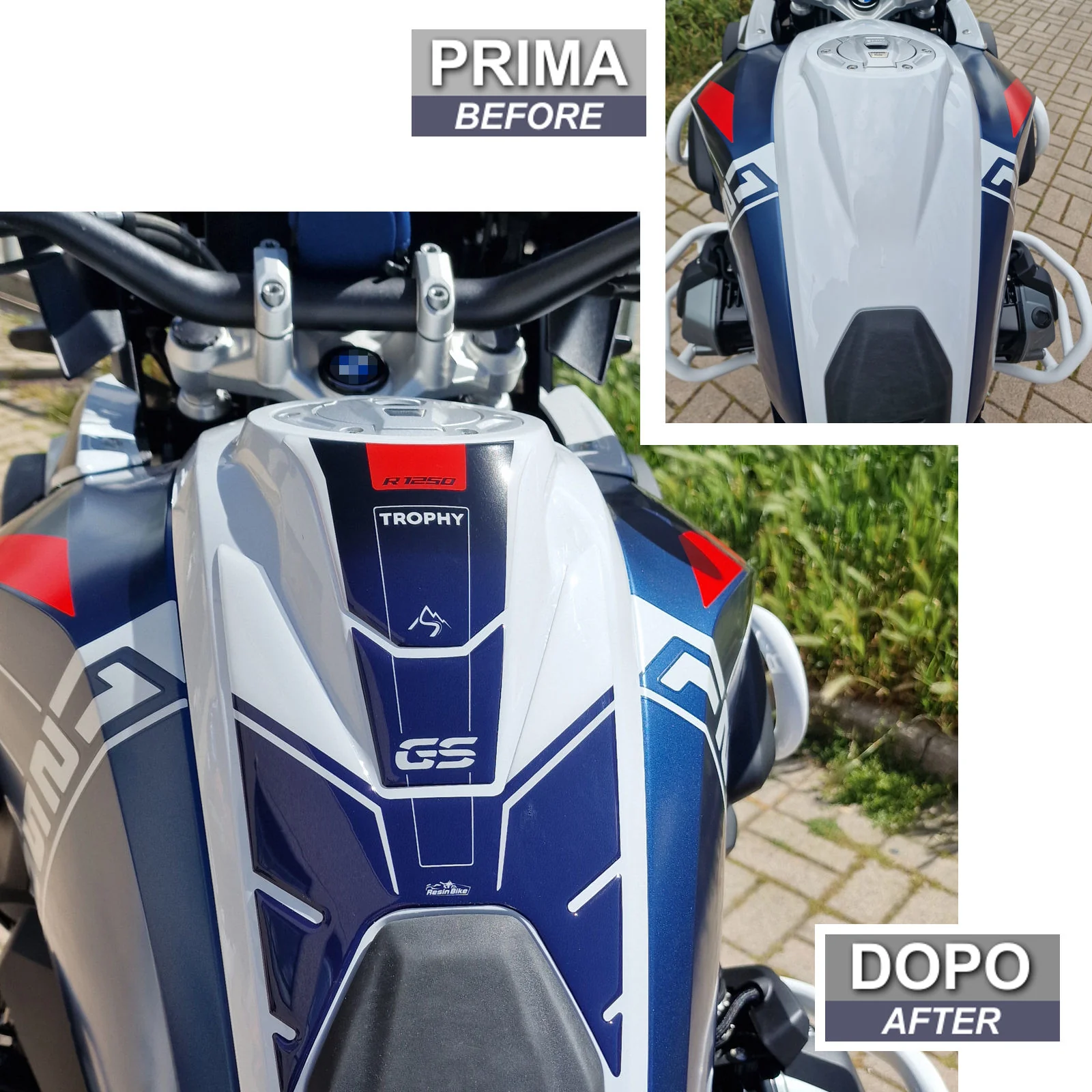 Resin Bike 3D Motorcycle Stickers - Tank Pad | BMW R 1250 GS 2021>2024 - Image 3