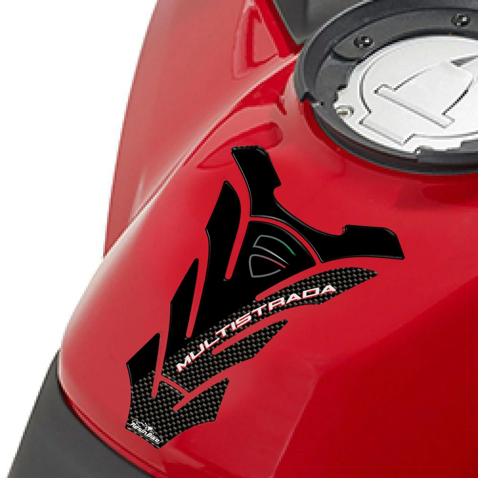 Resin Bike 3D Motorcycle Stickers - Tank Pad | Ducati Multistrada 1200 2010>2012 - Image 2