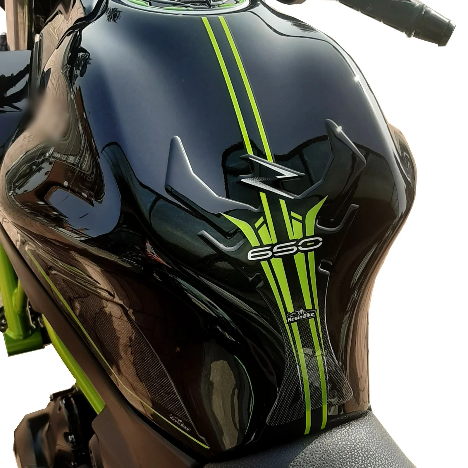 Resin Bike 3D Motorcycle Stickers - Tank Pad | Kawasaki Z 650 2020>2022 - Image 4