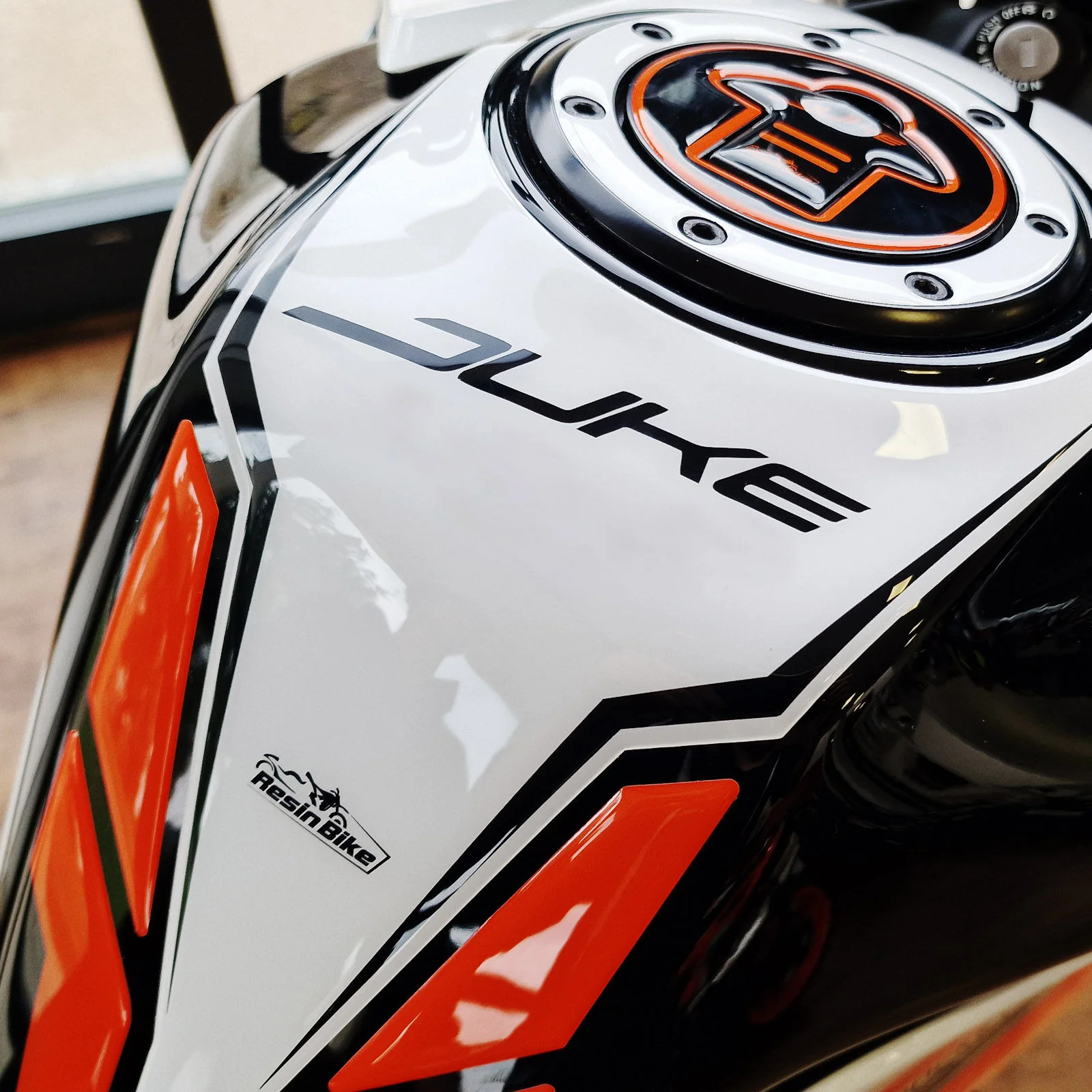 Resin Bike 3D Motorcycle Stickers - Tank Pad | KTM 390 Duke 2022>2023 - Image 4