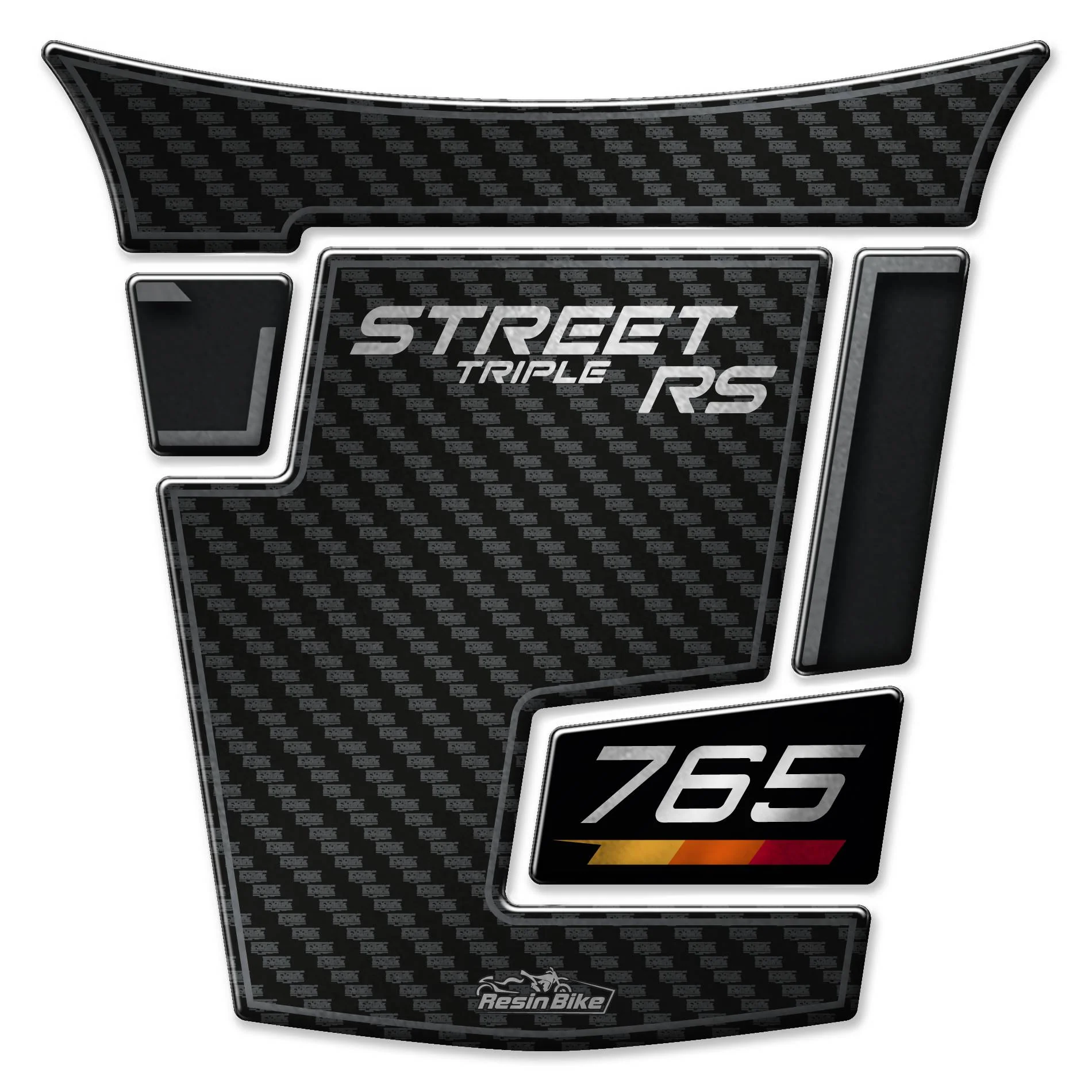 Resin Bike 3D Motorcycle Stickers - Tank Pad | Triumph Street Triple 765 RS 2023>2025