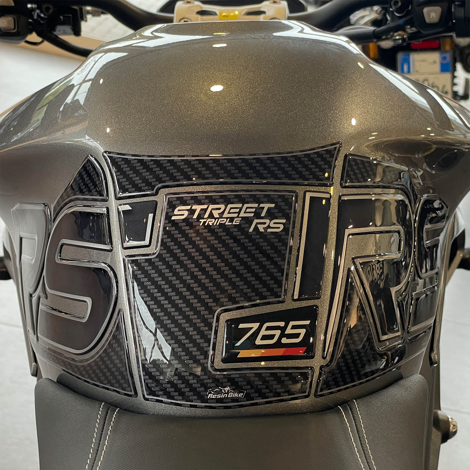 Resin Bike 3D Motorcycle Stickers - Tank Pad | Triumph Street Triple 765 RS 2023>2025 - Image 6