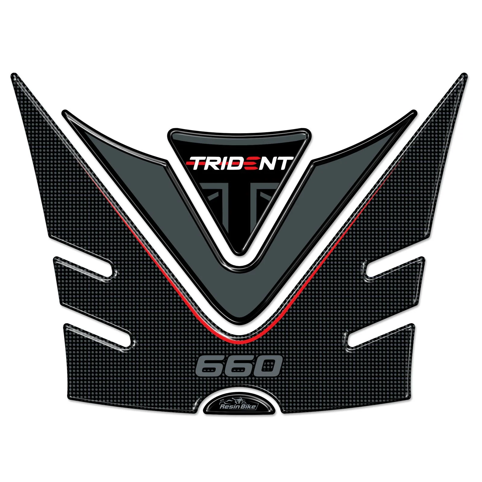 Resin Bike 3D Motorcycle Stickers - Tank Pad | Triumph Trident 660 2021>2025