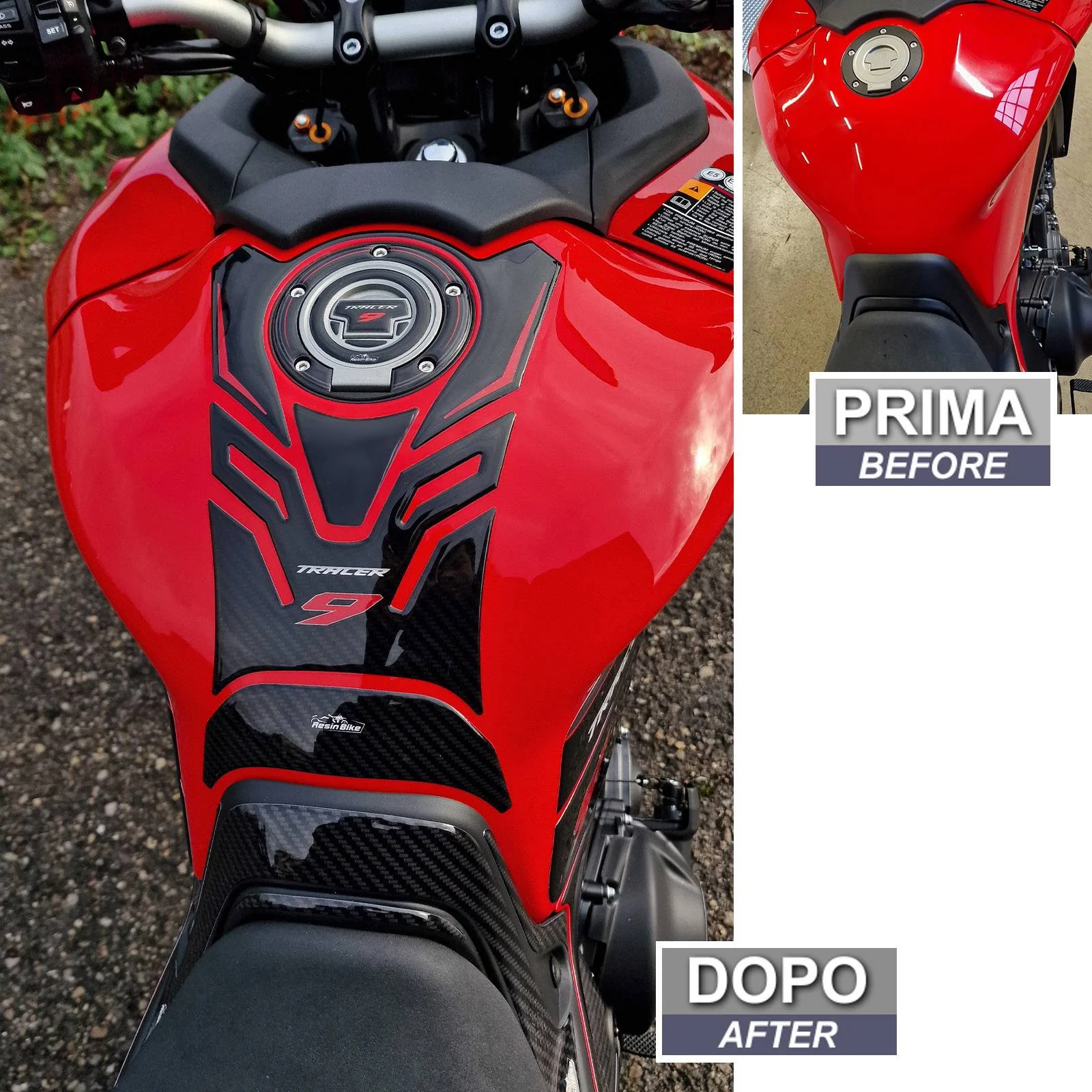 Resin Bike 3D Motorcycle Stickers - Tank Pad | Yamaha Tracer 9/9GT/9GT+ 2021>2024 - Image 3