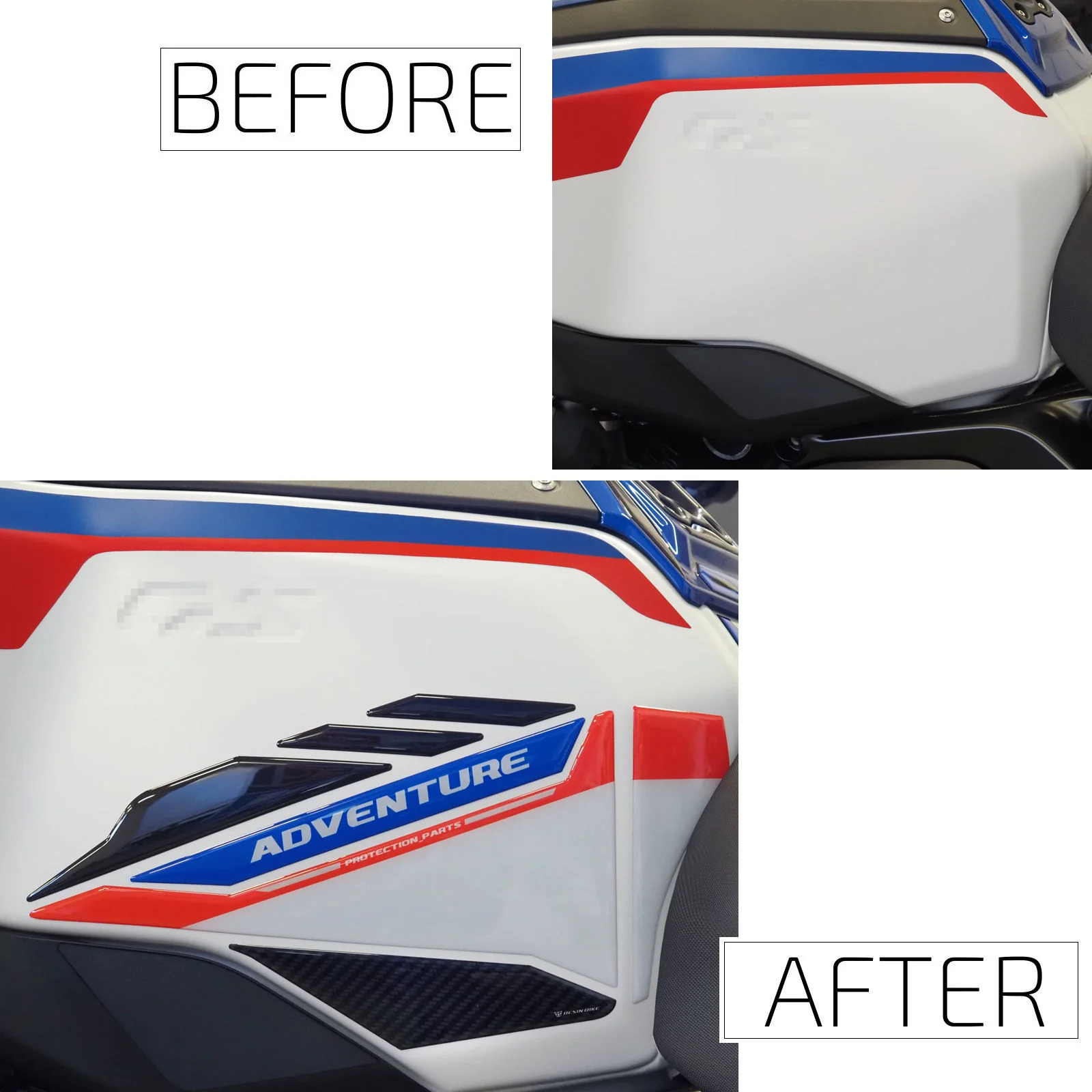 Resin Bike 3D Motorcycle Stickers - Tank Sides | BMW R 1300 GS Adventure 2025>Current - Image 3