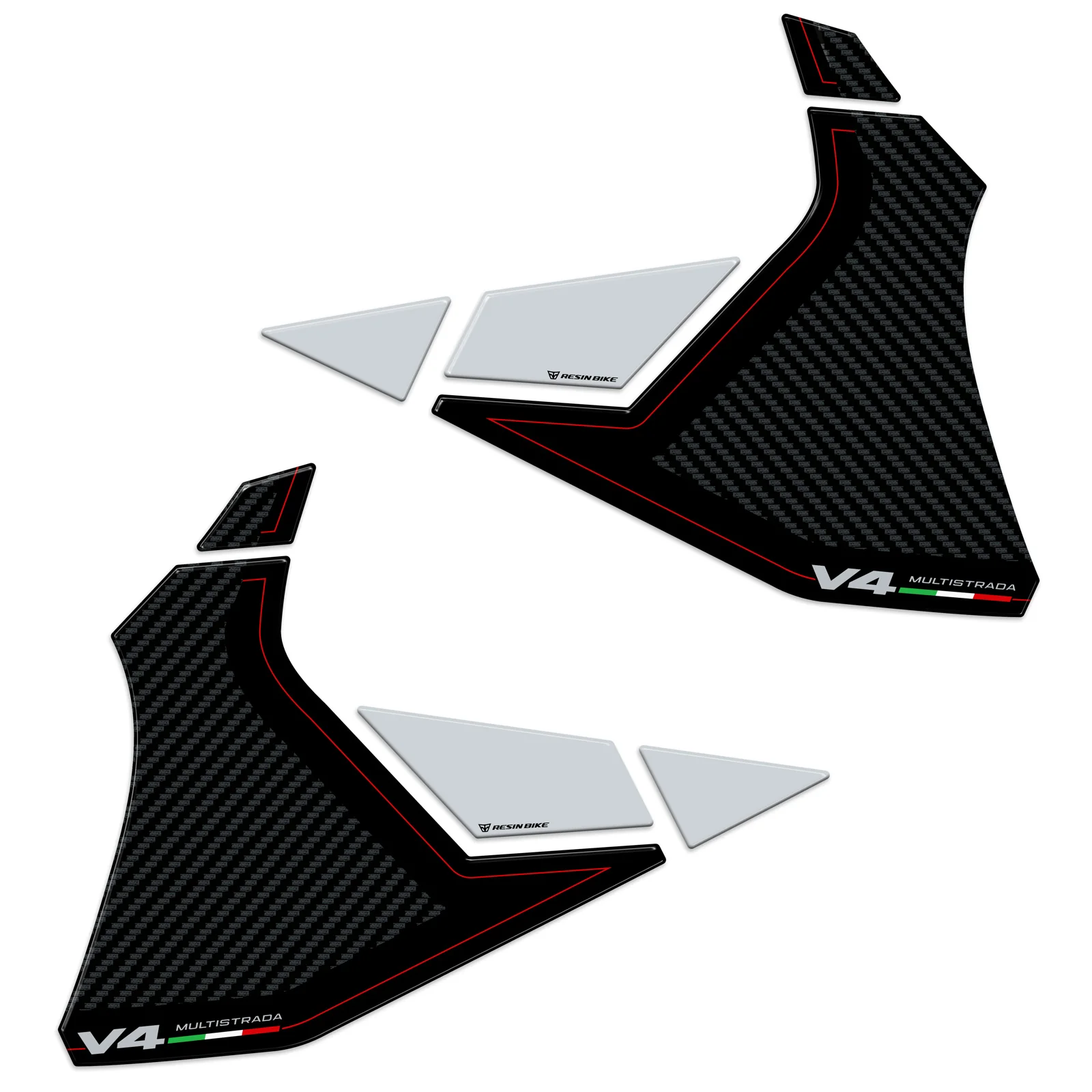 Resin Bike 3D Motorcycle Stickers - Tank Sides | Ducati Multistrada V4/V4S 2025>Current