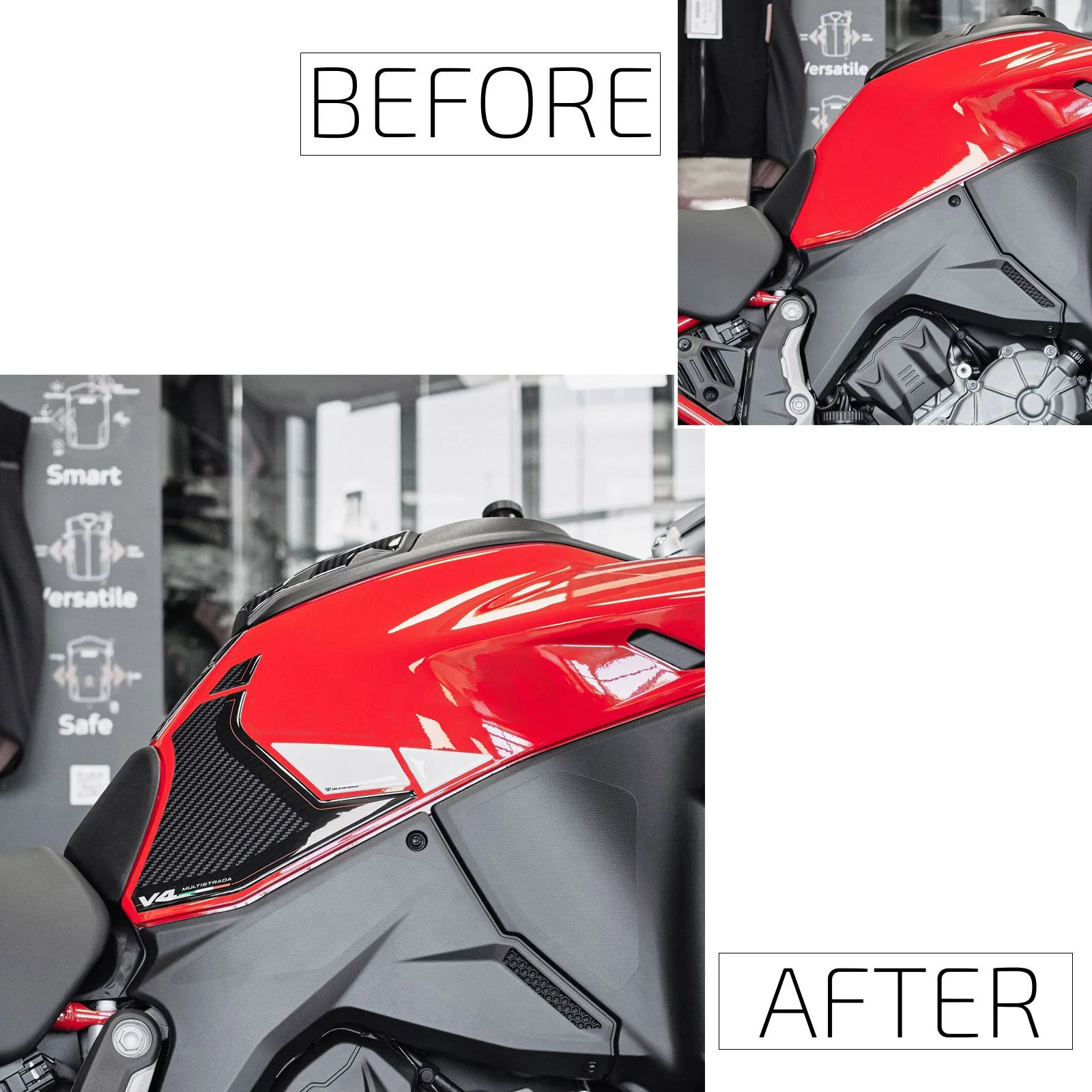 Resin Bike 3D Motorcycle Stickers - Tank Sides | Ducati Multistrada V4/V4S 2025>Current - Image 3