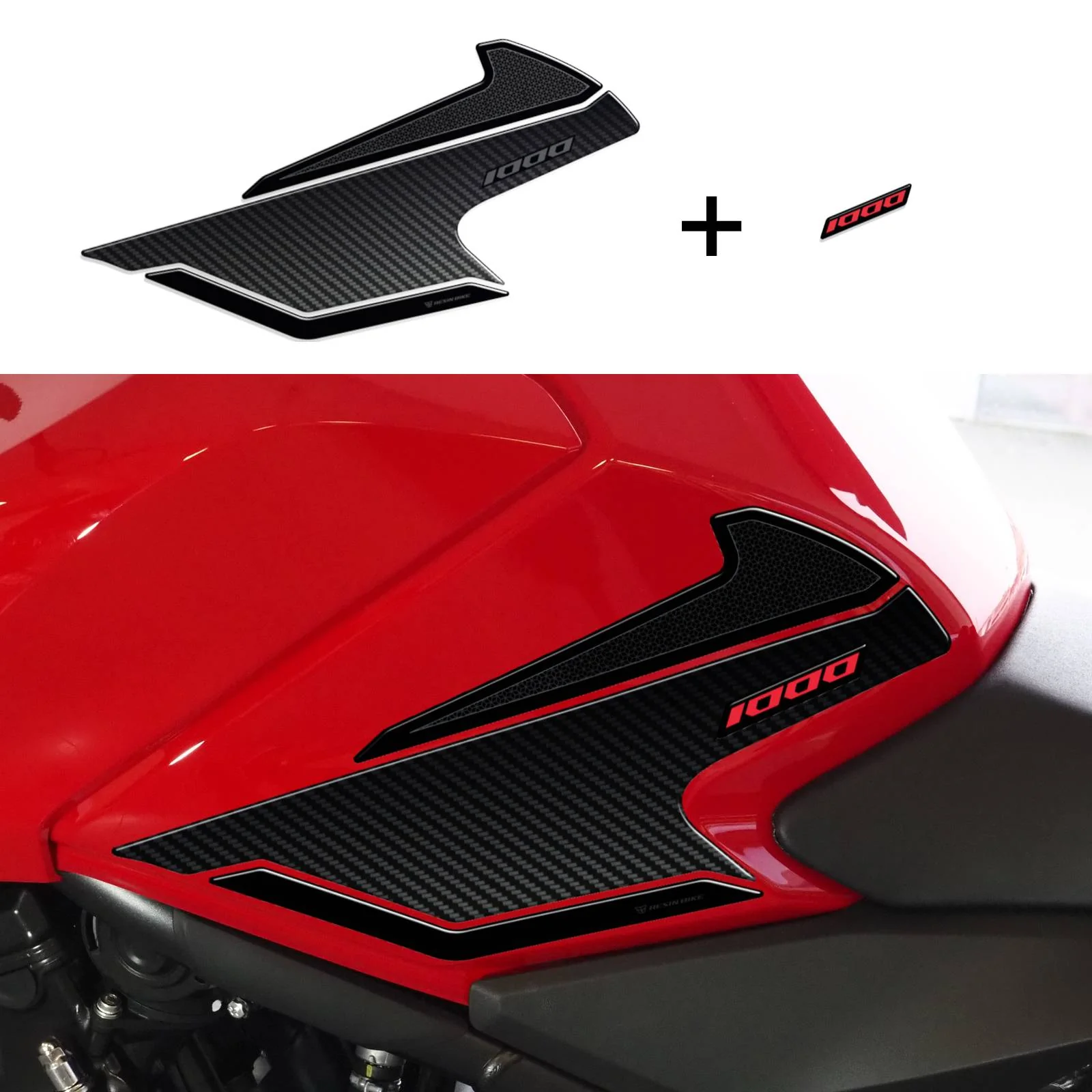 Resin Bike 3D Motorcycle Stickers - Tank Sides | Honda CB1000 Hornet 2025>Current - Image 3