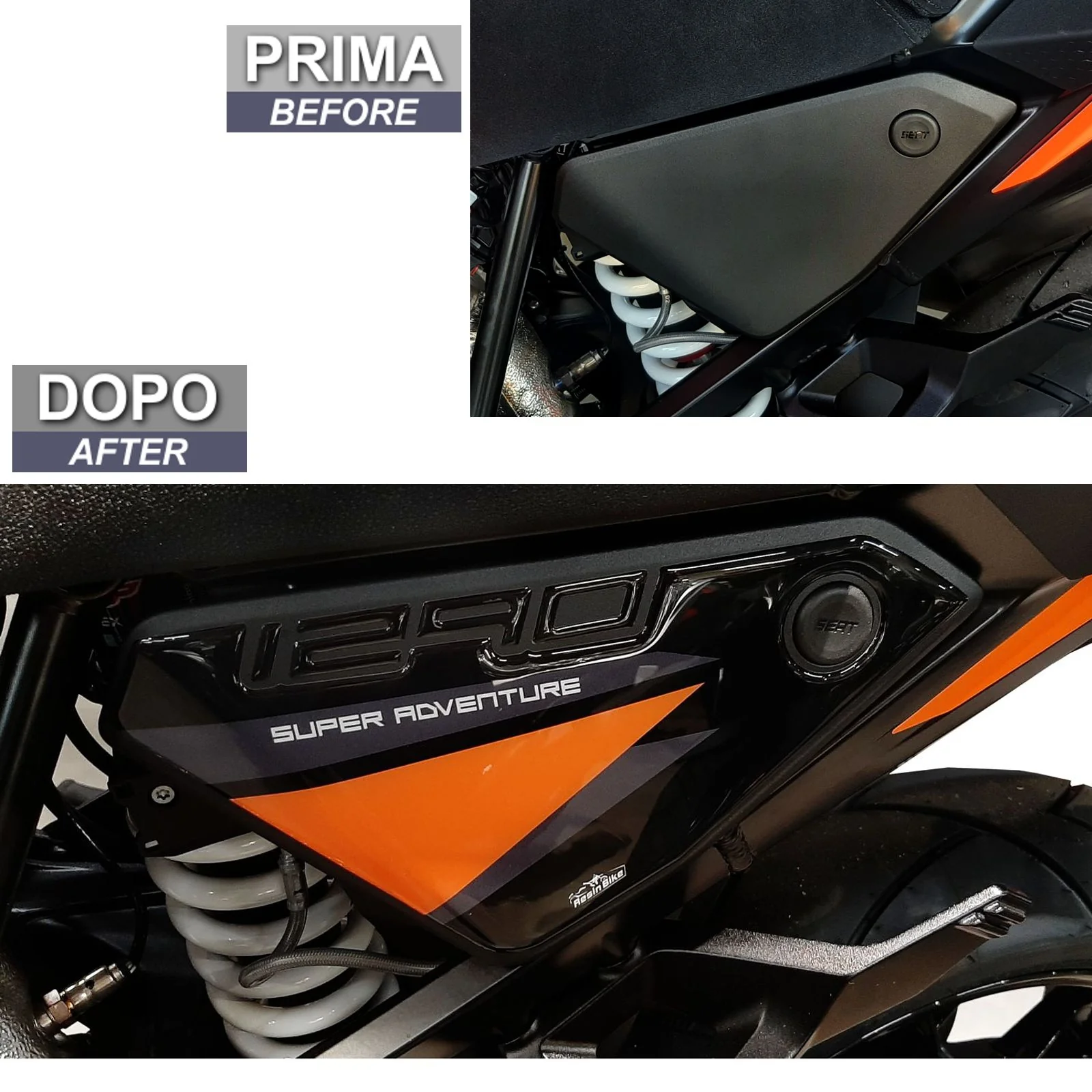 Resin Bike 3D Motorcycle Stickers - Tank Sides | KTM 1290 Super Adventure S 2021>2025 - Image 3